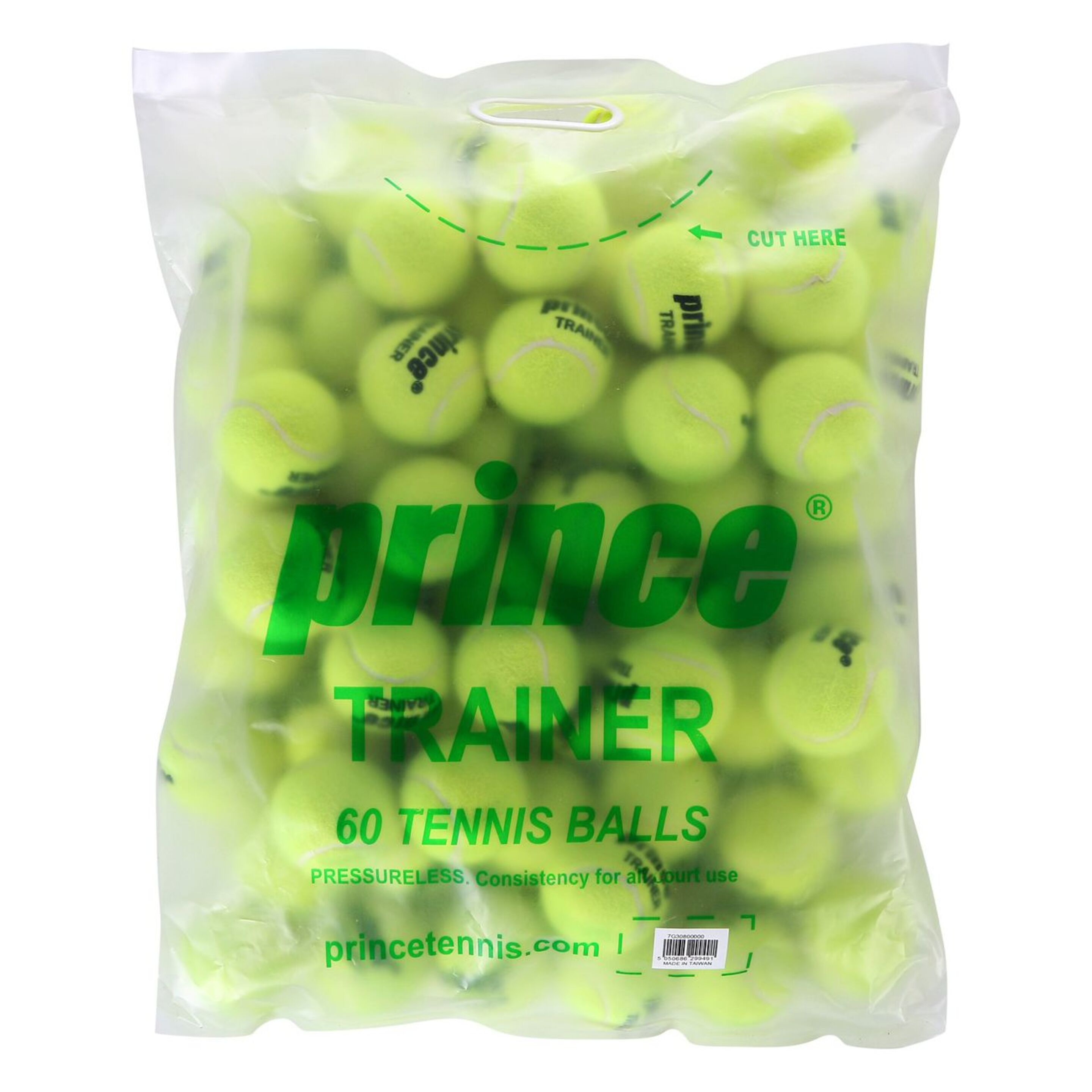 Bolsa De 60 Bolas De Tenis Prince Trainer - Amarillo  MKP