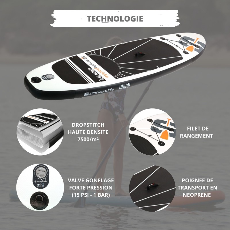 Paddle Surf Hinchable 10'8 Simple Paddle Con Accesorios