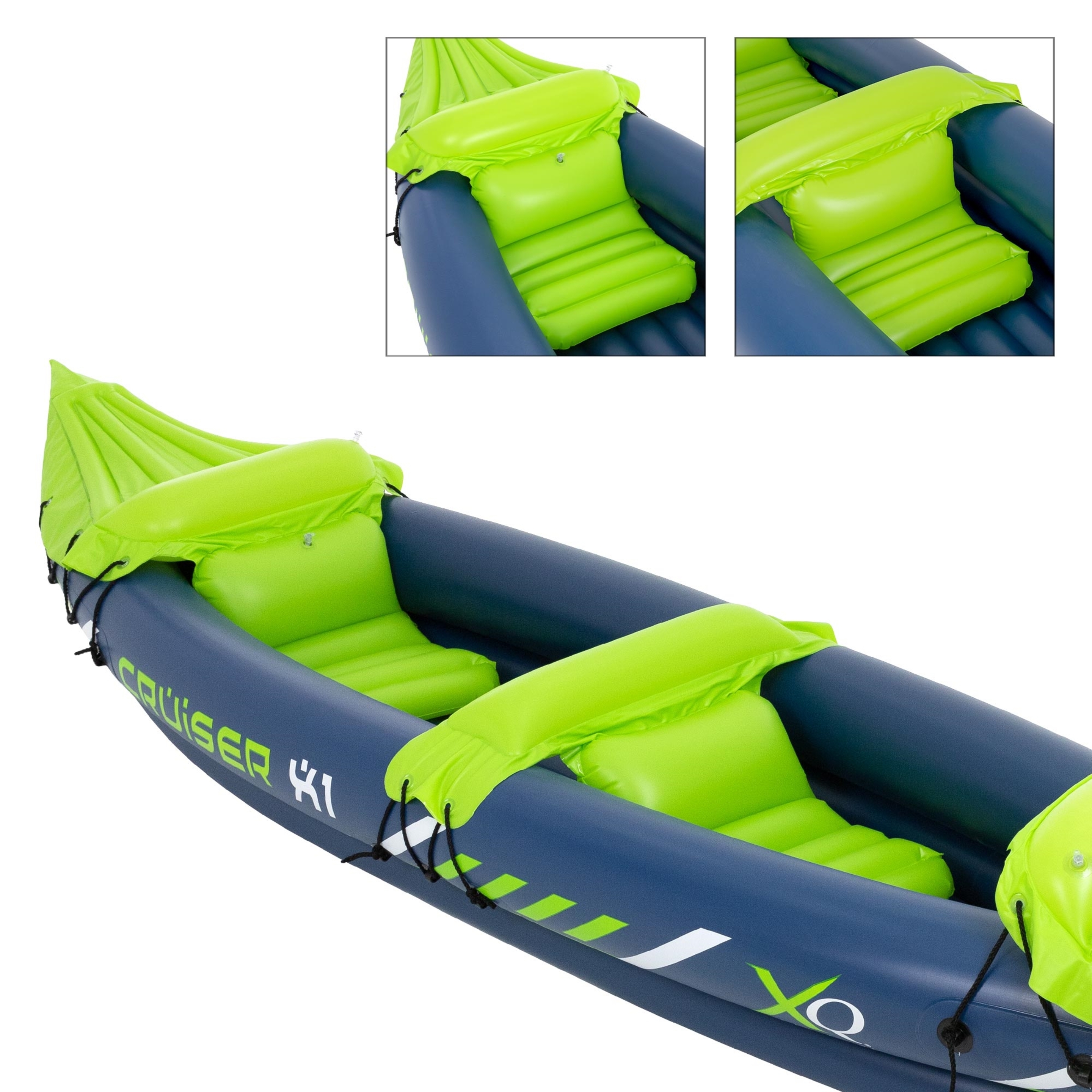 Xq Max Kayak Cruiser X1 Azul Y Verde 325x81x53 Cm