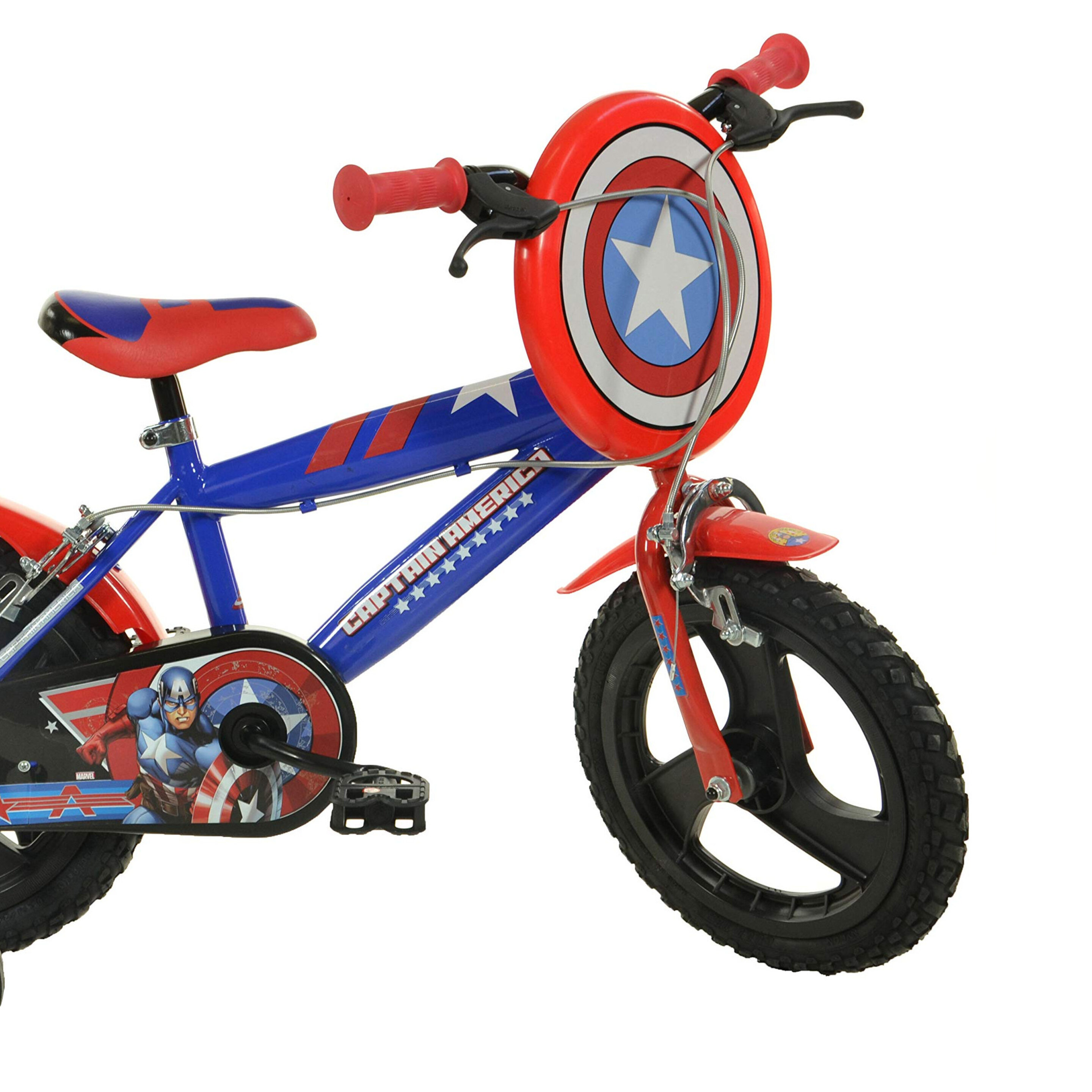 Bicicleta Infantil Marvel Captain America 14 Pulgadas 4-6 Años