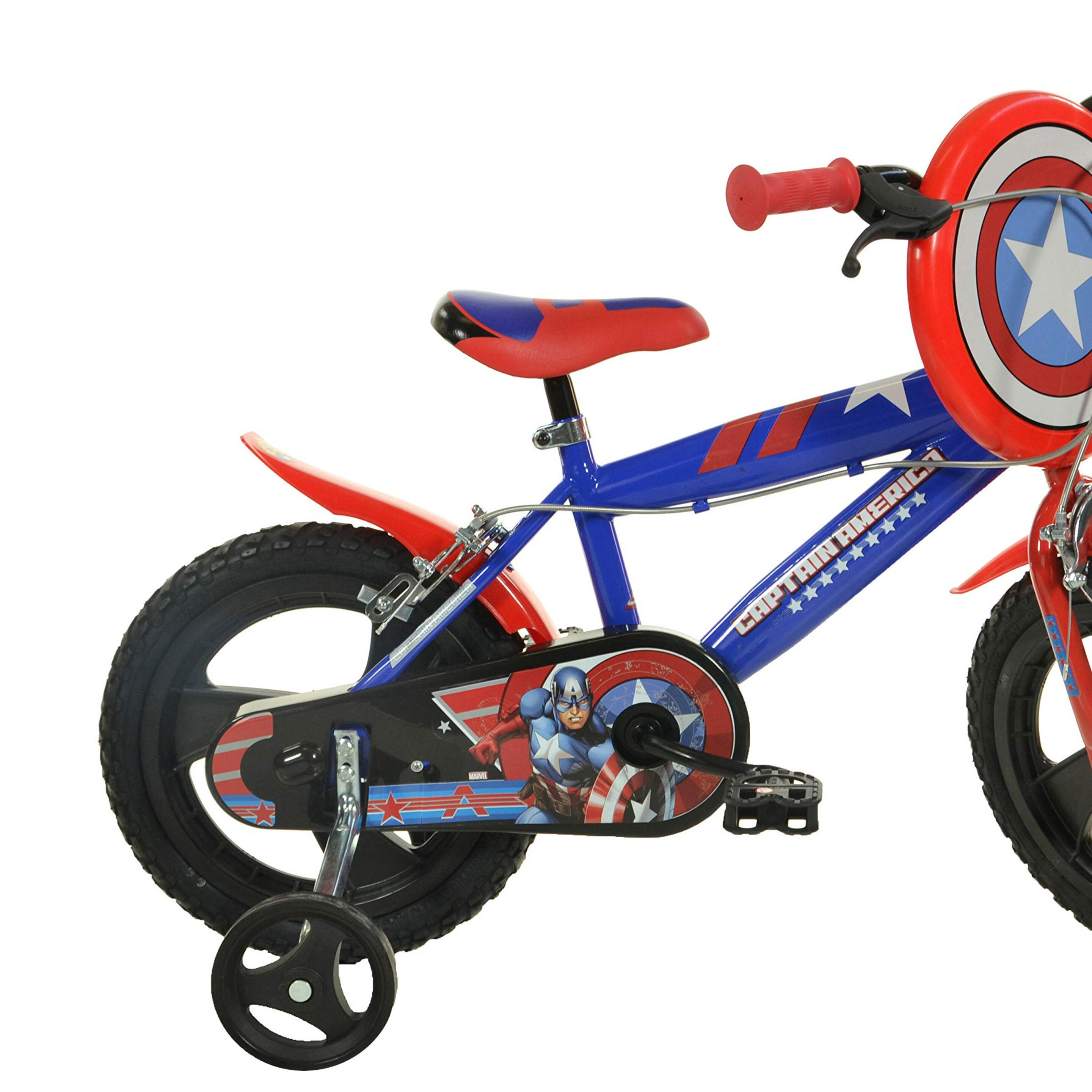 Bicicleta Infantil Marvel Captain America 14 Pulgadas 4-6 Años