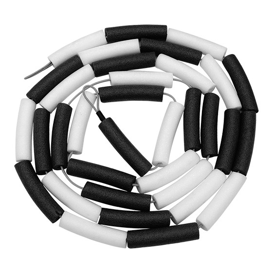 Cuerda Elástica Tramos Saltómetro - blanco-negro - 