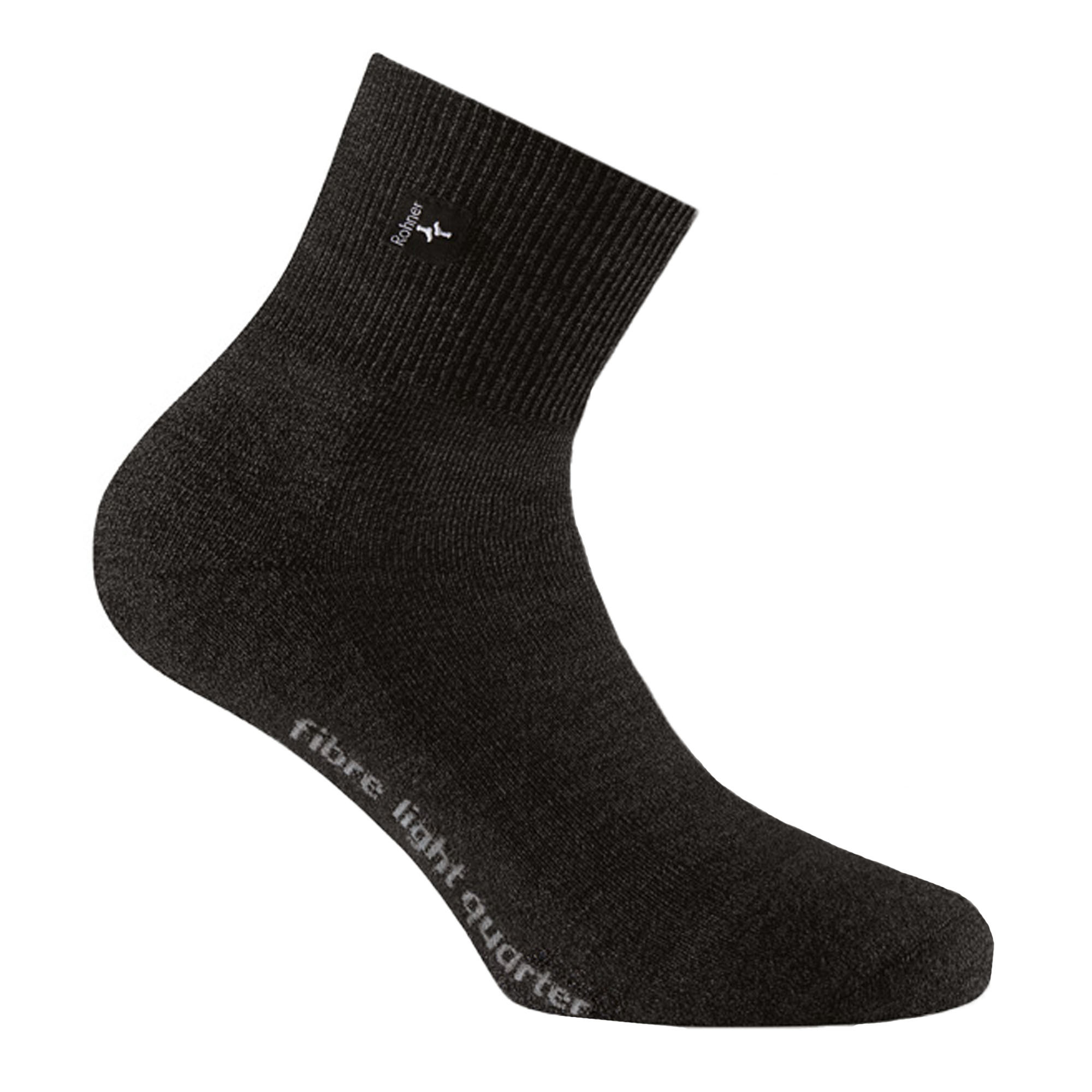 Meias De Trekking Rohner Advanced Socks - negro - 