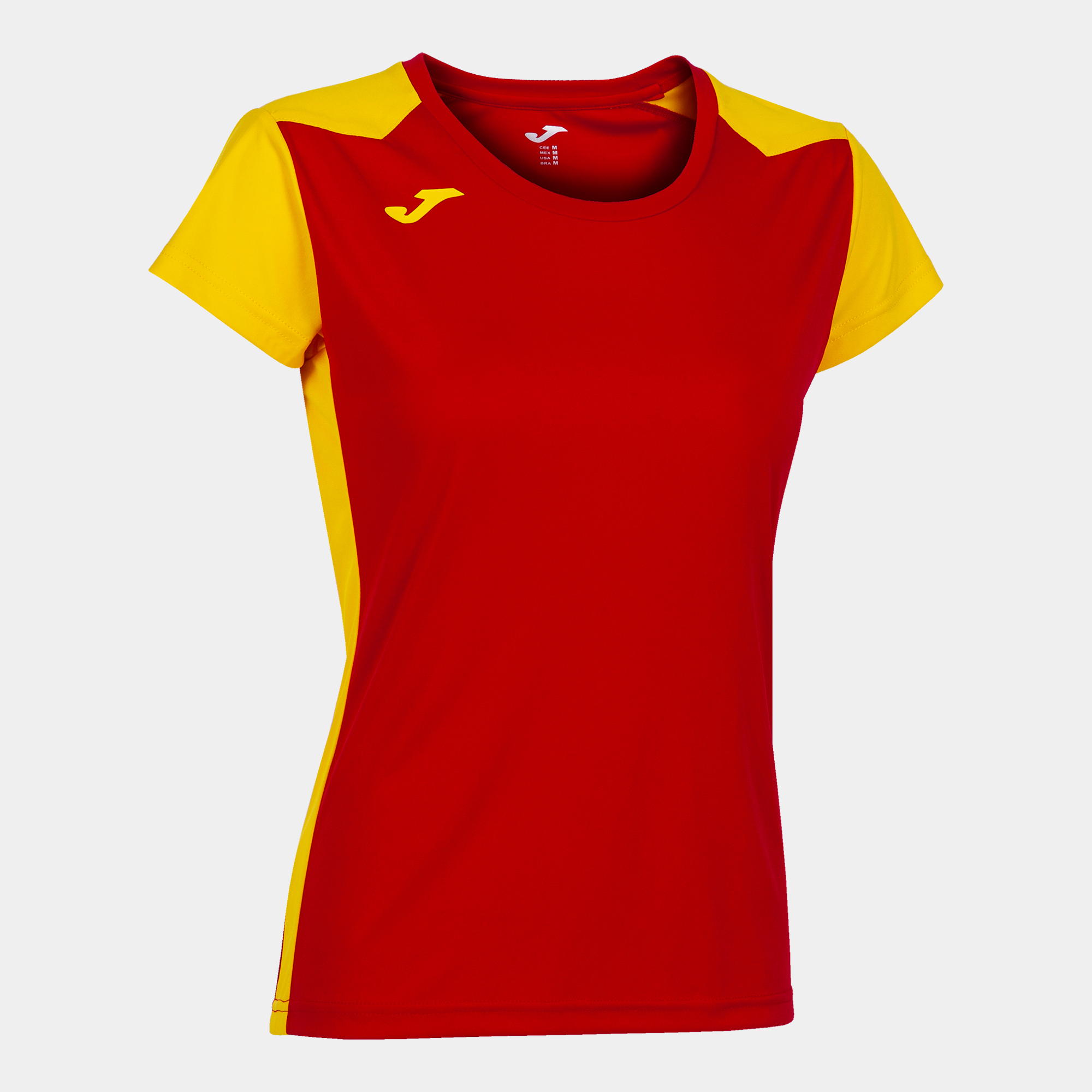 Camiseta Manga Corta Joma Record Ii Rojo Amarillo - rojo-amarillo - 