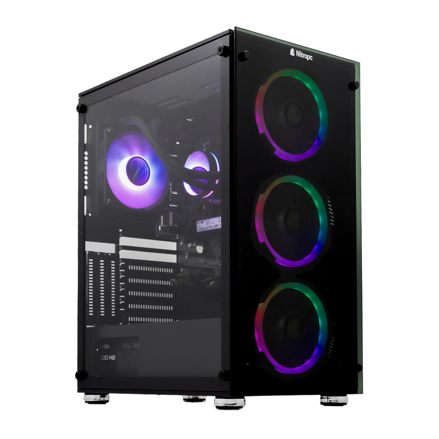 Pc Gaming Nitropc Avanzado Bronze Plus  Ryzen 3200g, 16g Ram, 256g M.2, 1t Hdd - W10, Wi-fi