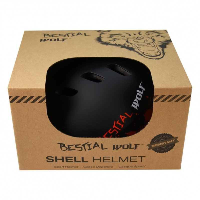 Casco Universal Unisex Bestial Wolf Shell