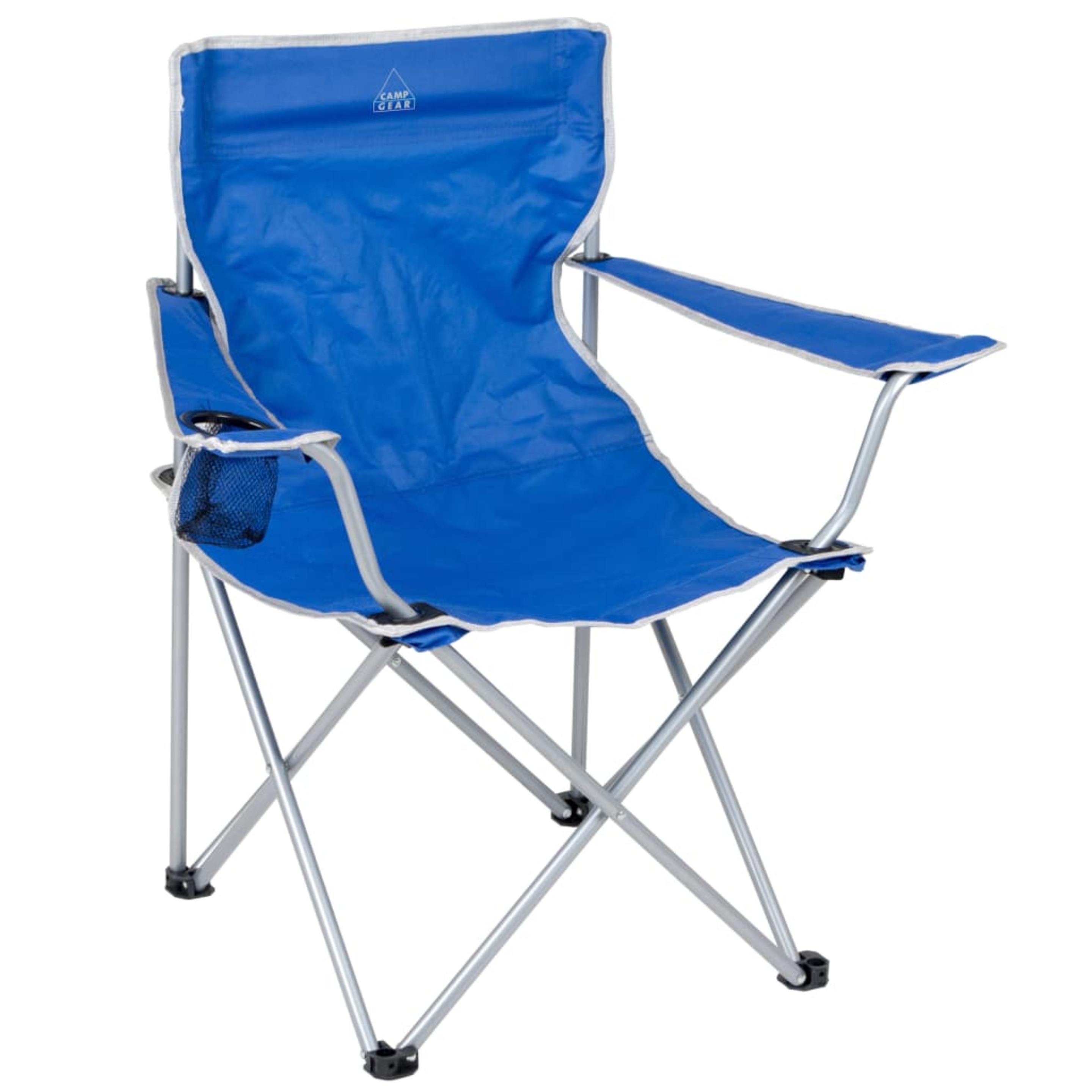 Camp Gear Silla Plegable De Camping Acero Azul 1267188