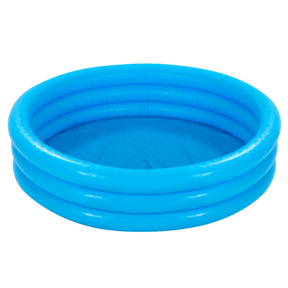 Piscina Inflável Azul Intex 3 Anéis 114x25 Cm - 156 Litros