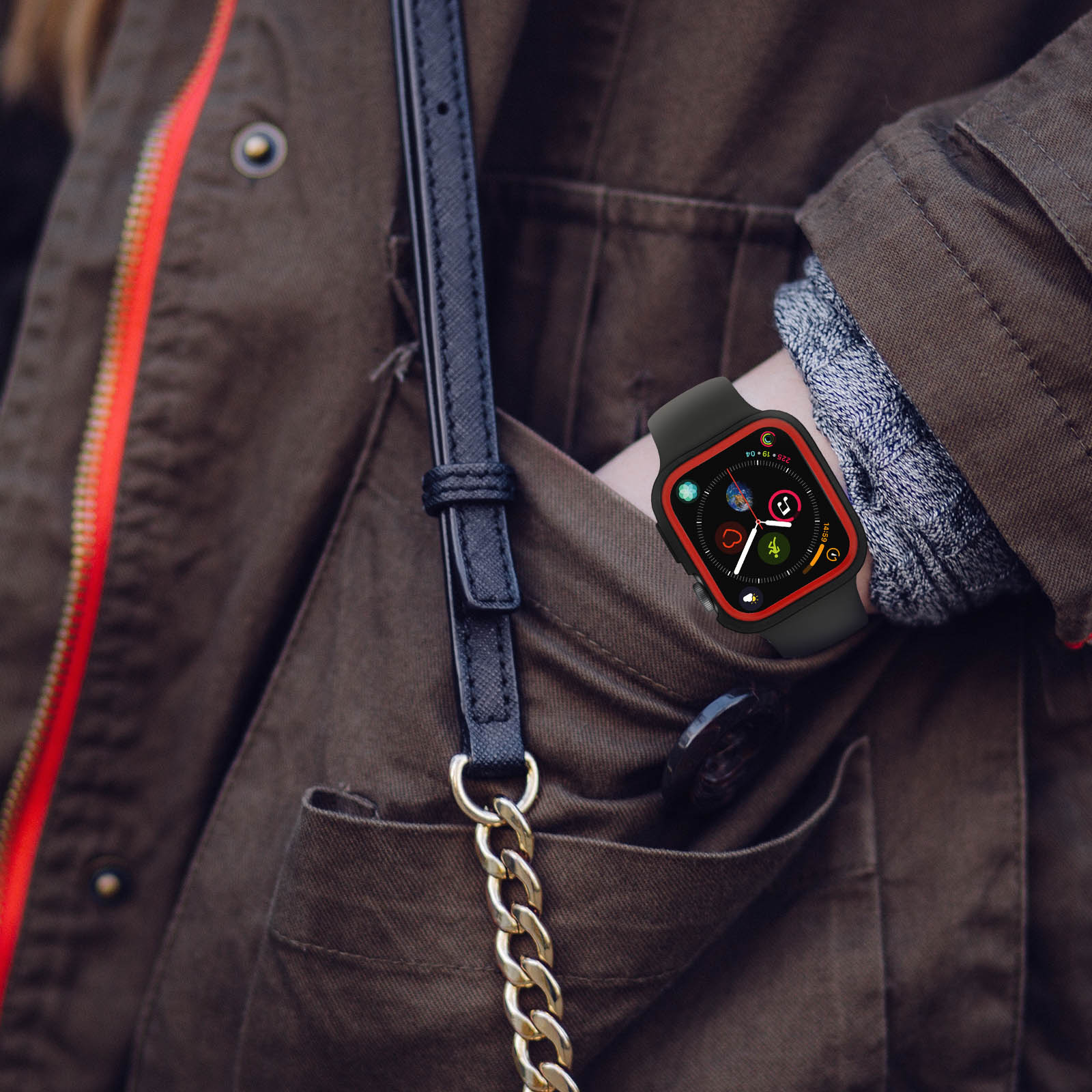 Carcasa Apple Watch 40/42 Mm Bumper Protector Silicona Flexible