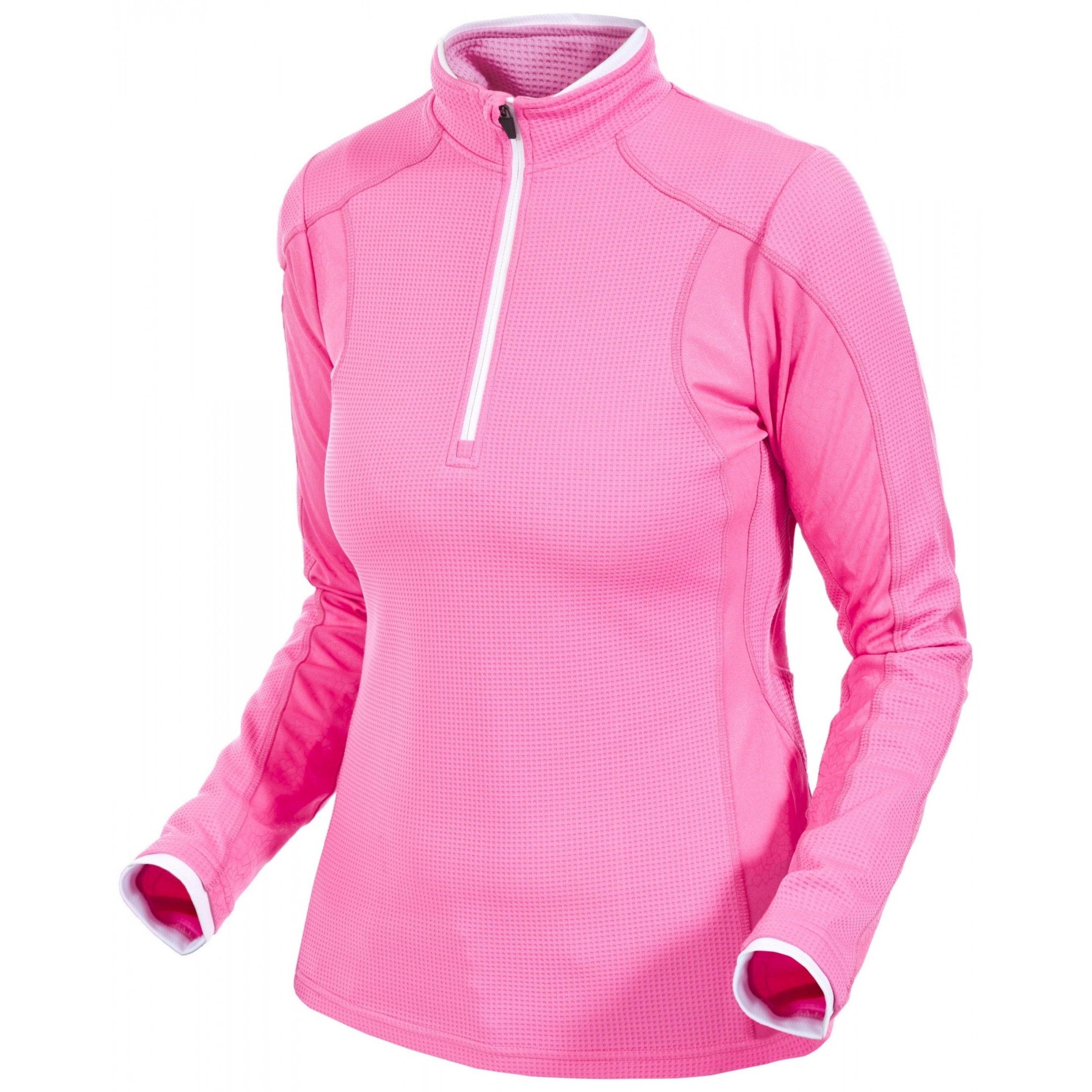 Mulheres/ladies Ollog Half Zip Top Esporte Ativo Trespass (hi-vis Pink)