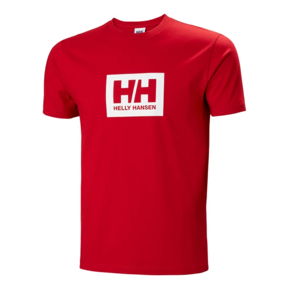 Camiseta Helly Hansen Hh Box Manga Corta - rojo - 