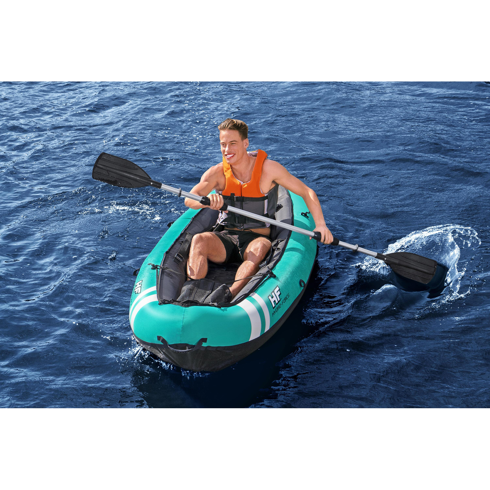 Kayak Hinchable Bestway Hydro-force Ventura 280x86 Cm 1 Persona Con Inflador Y Remo - Kayak 2 plazas  MKP