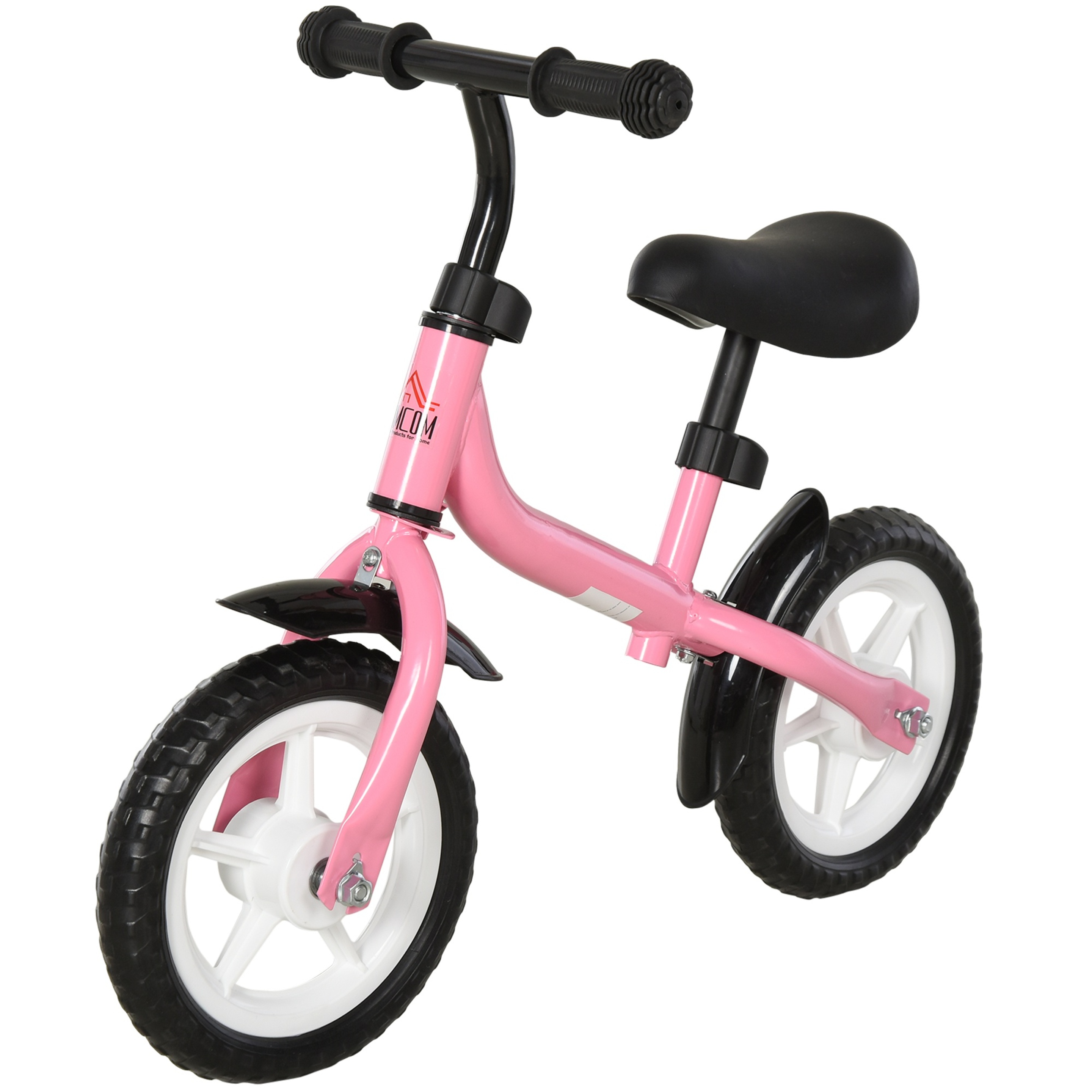 Homcom Bicicleta Sin Pedales Infantil Altura Ajustable Para Principiantes Con Ruedas Con