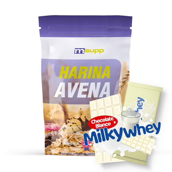 Harina De Avena - 1kg De Mm Supplements Sabor Milky Whey (choco Blanco Con Leche)