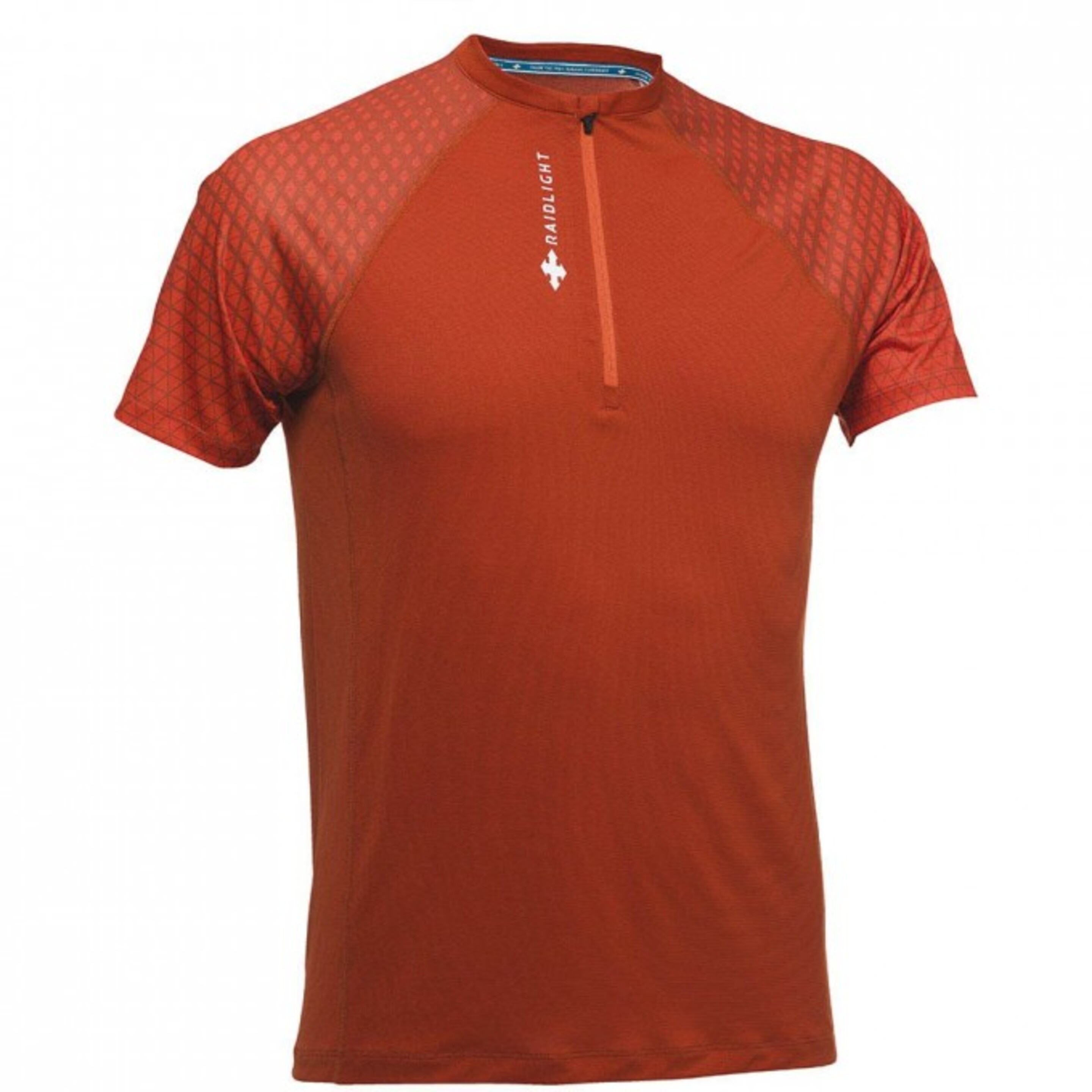 Camiseta Raidlight Activ Run Mid Zip Burnt Orange - naranja - 