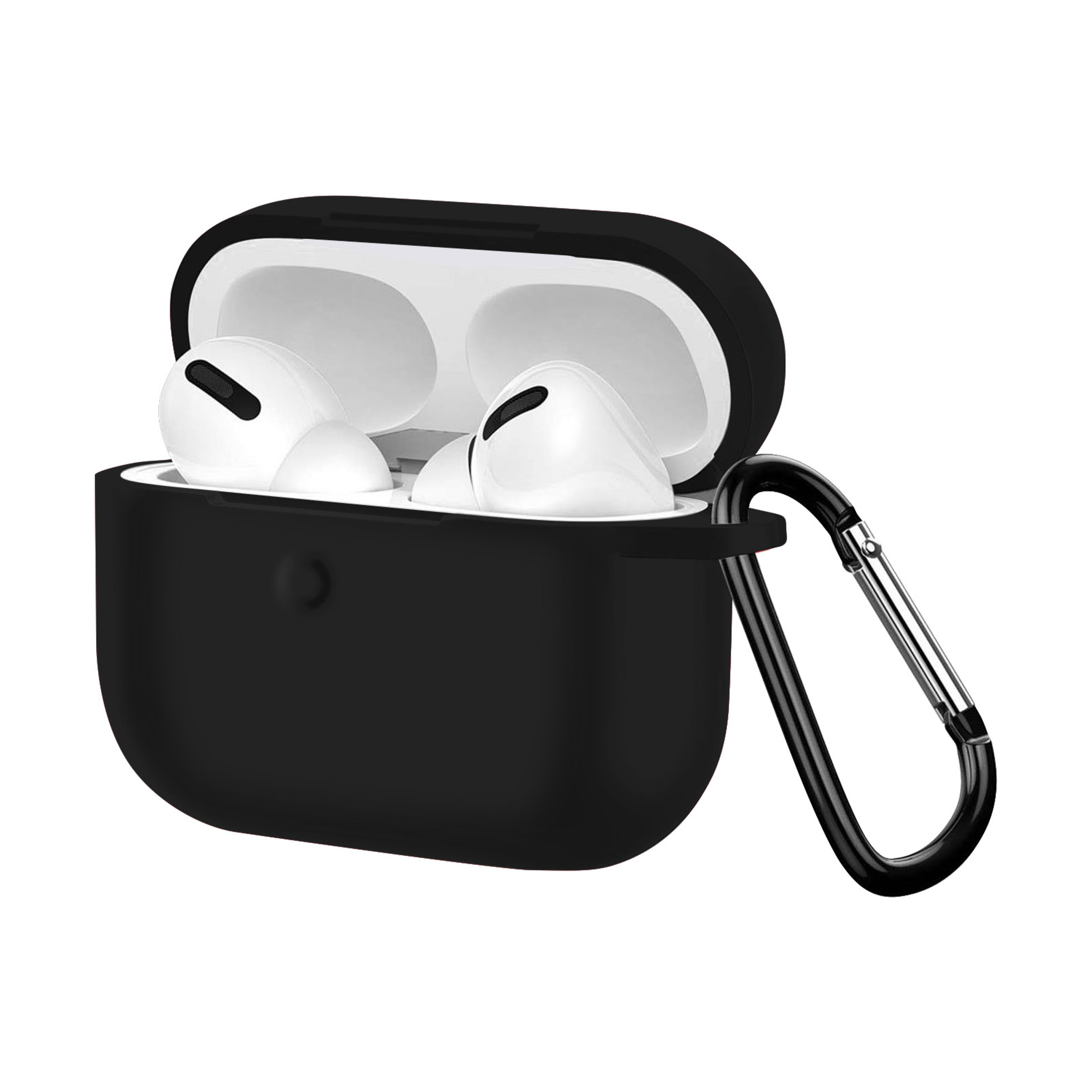 Funda Airpods Pro Silicona Antihuellas Con Mosquetón