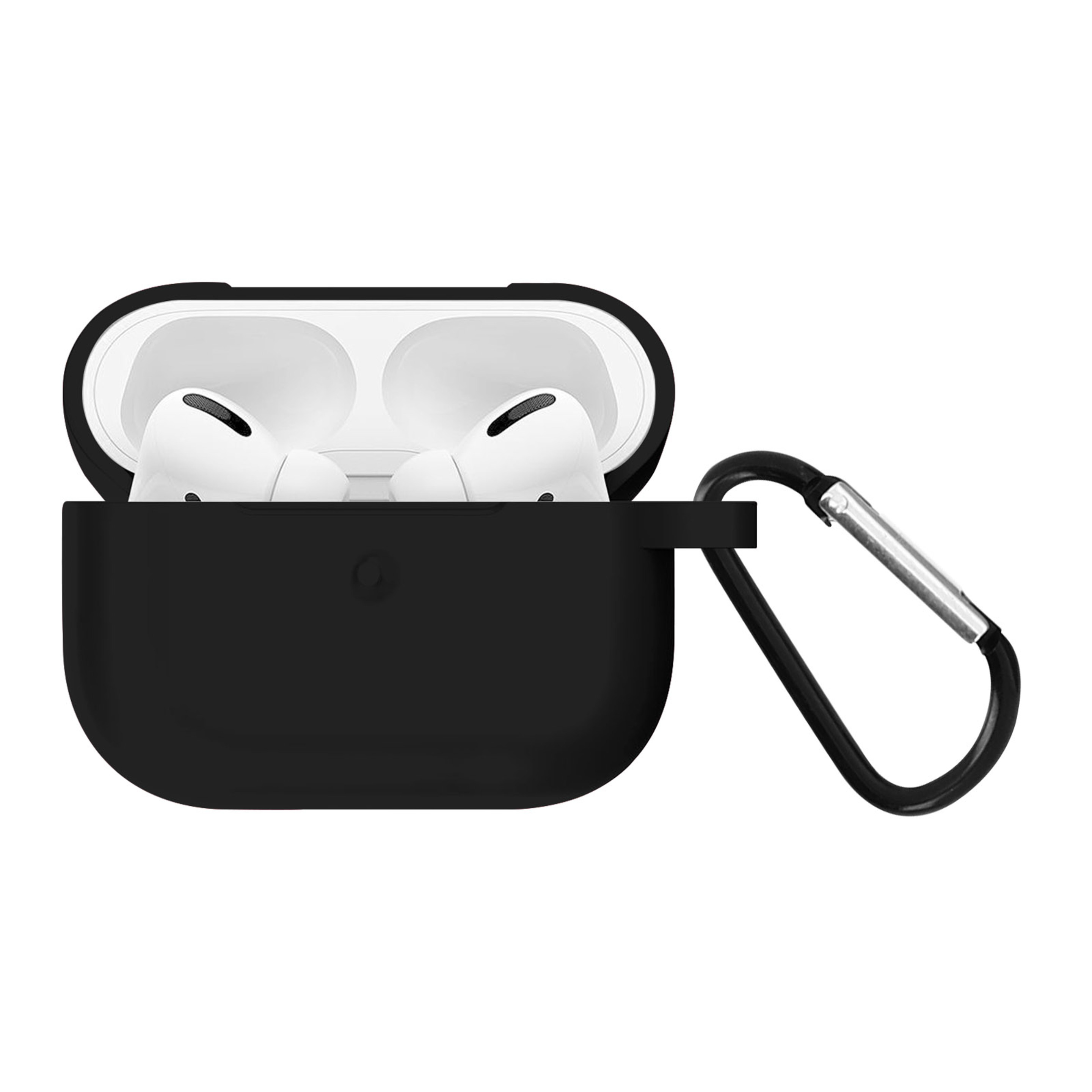 Funda Airpods Pro Silicona Antihuellas Con Mosquetón