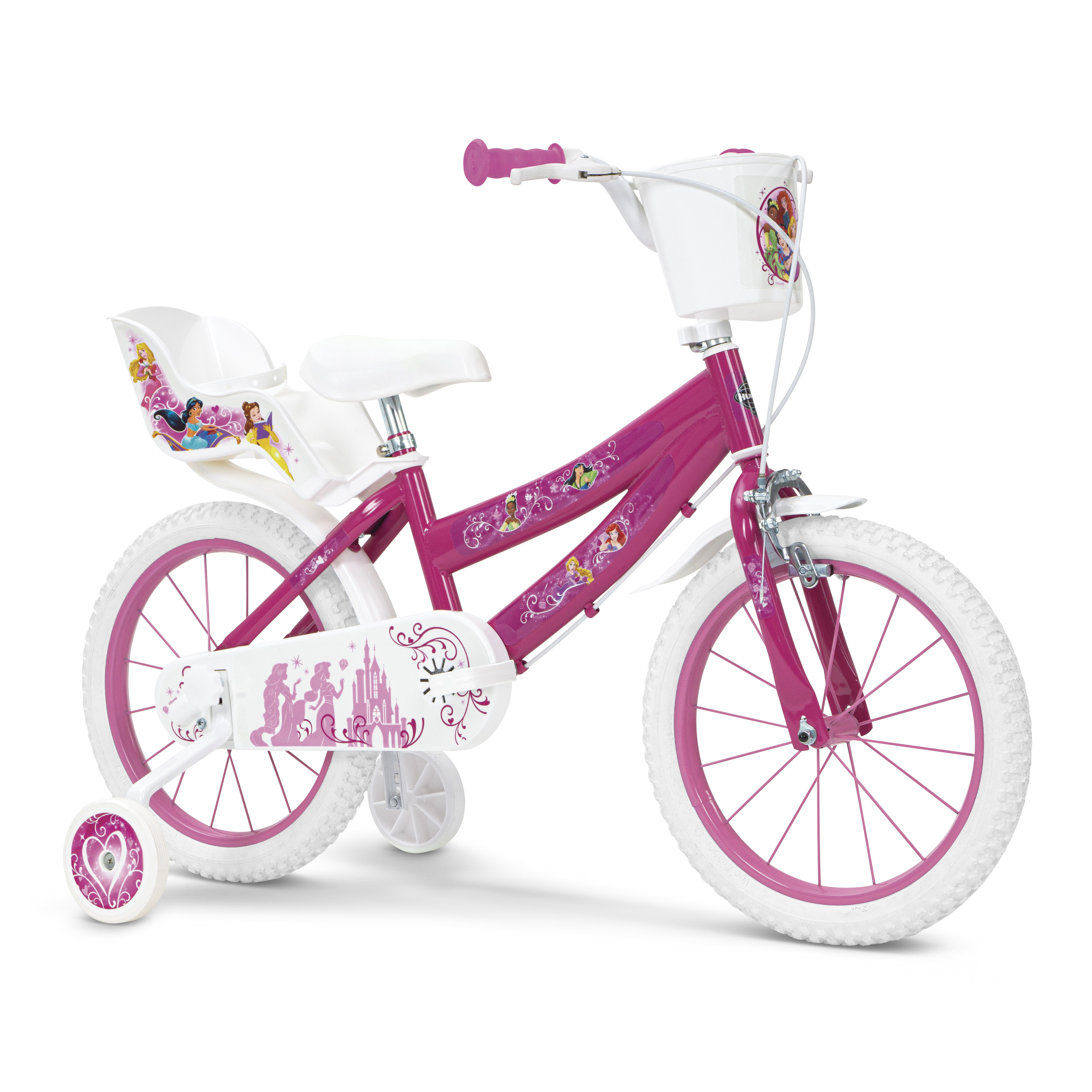 Bicicleta 16" Princesas Huffy Disney - rosa - 