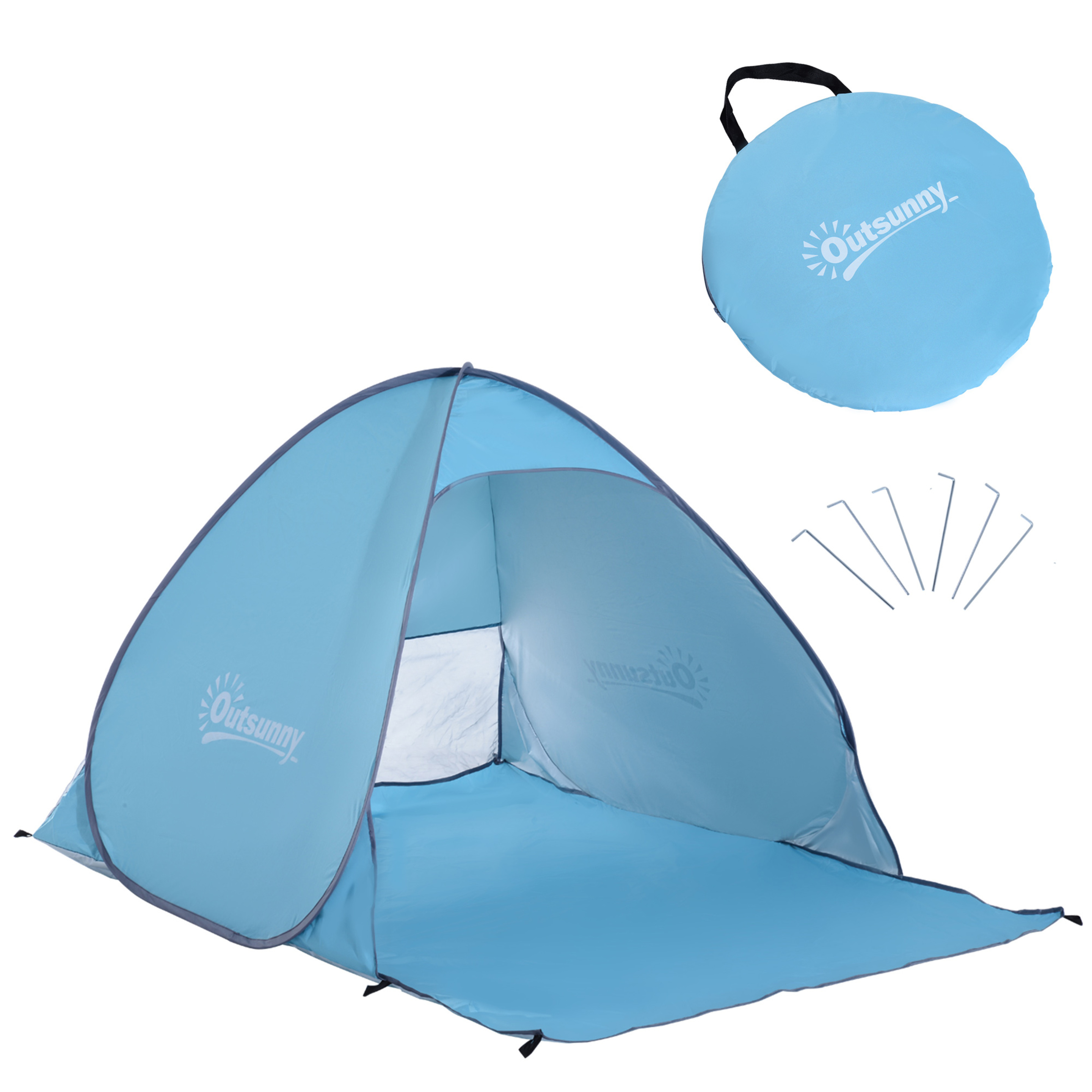 Tenda Acampamento Outsunny A20-036bu - Azul | Sport Zone MKP