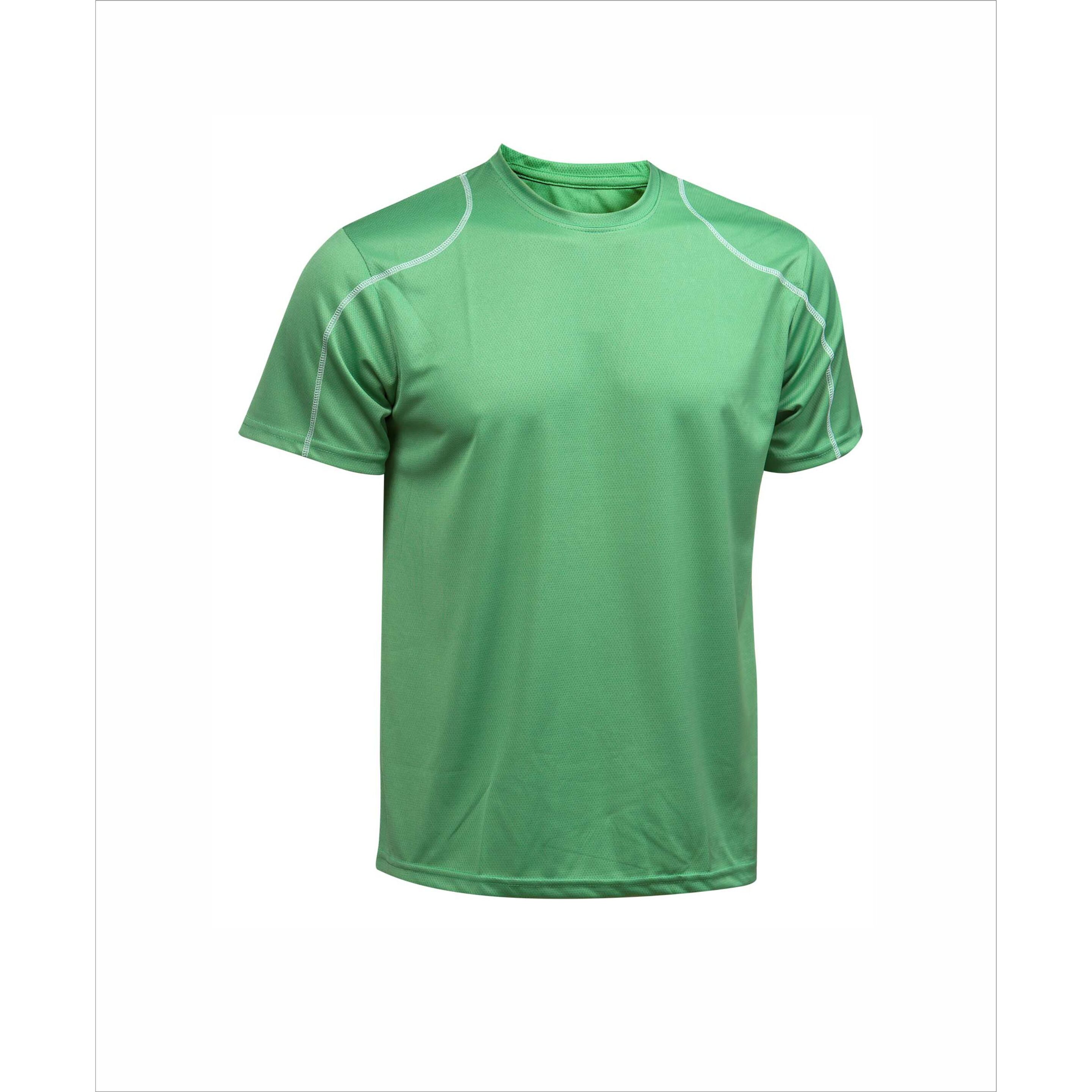 Camiseta Running Modelo Río Asioka - verde - 
