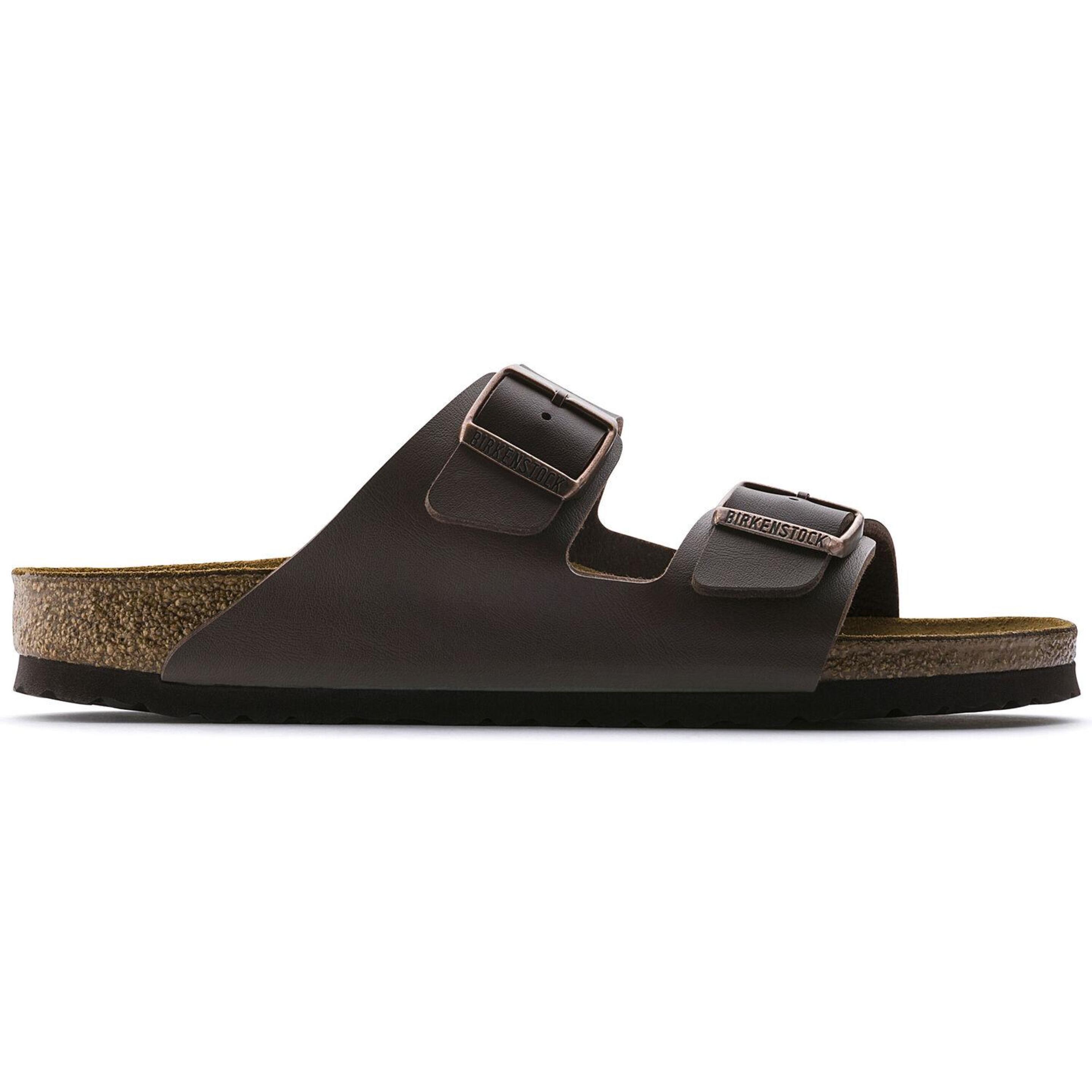 Sandalias Planas Birkenstock Arizona Bf Dark Brown