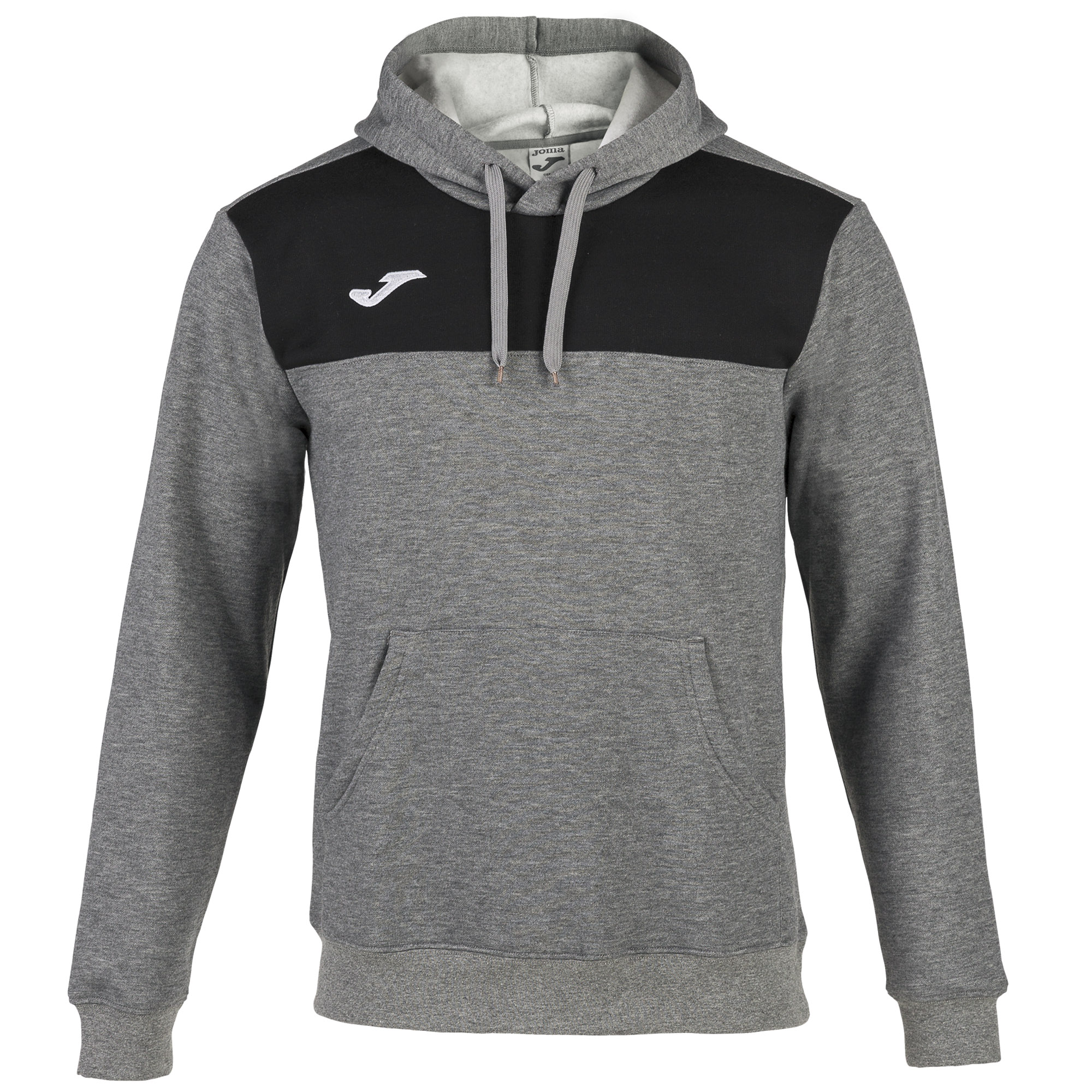 Sudadera Con Capucha Joma Winner Gris Melange Negro