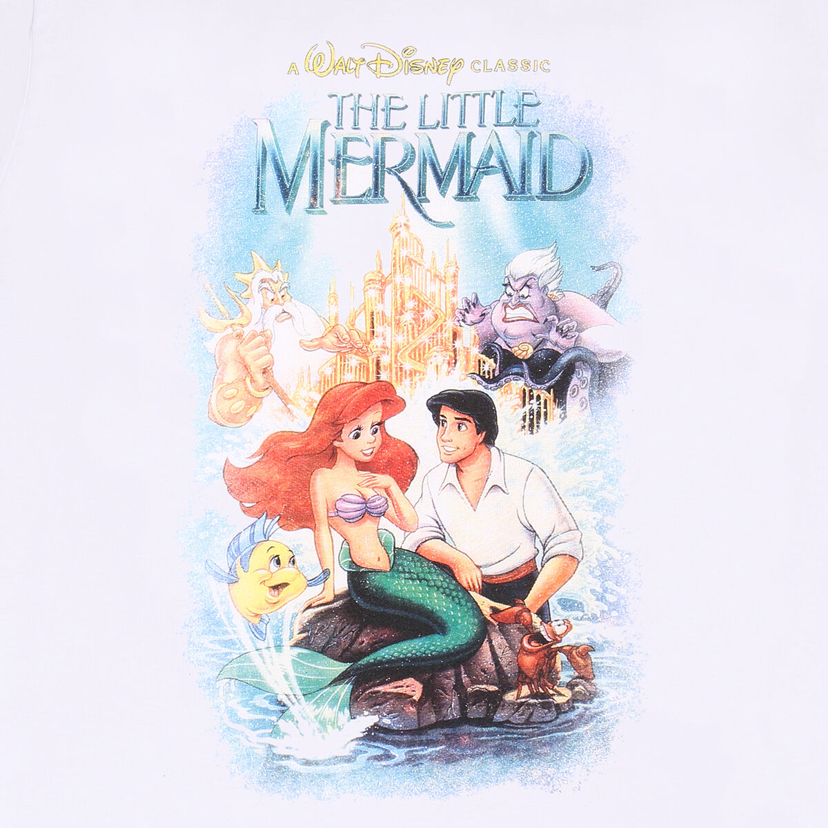 Camiseta De Manga Corta The Little Mermaid Classic Poster