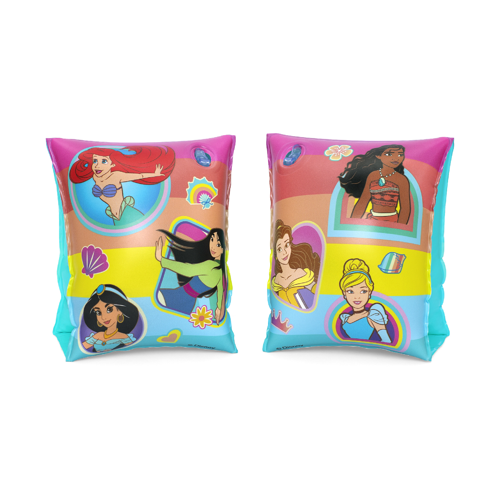 Manguitos Hinchables Para Niños De 3 A 6 Años Bestway 17x12 Cm Diseño De Princesas Disney Doble