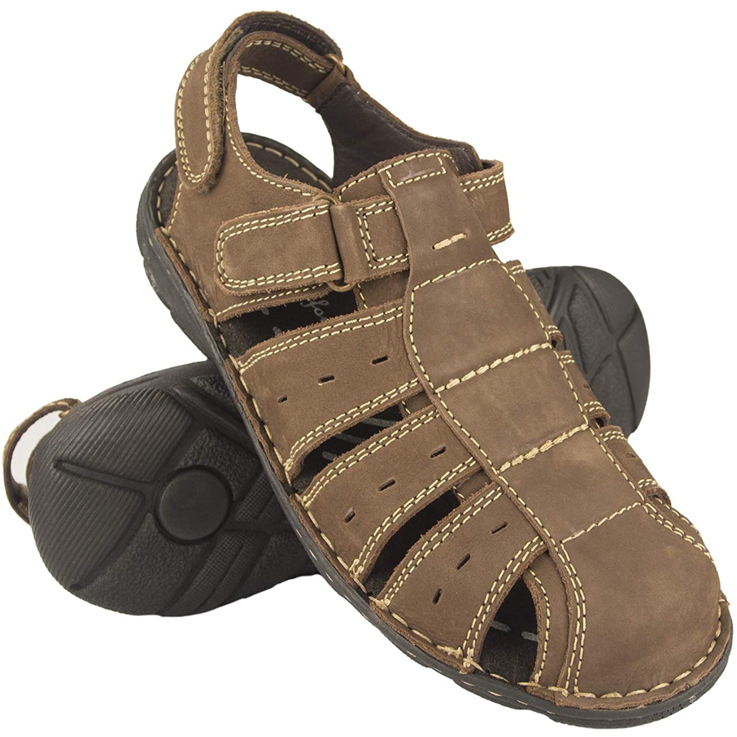 Zerimar Sandalias Cuero | Sandalias Trekking Hombre | Sandalias Hombre Senderismo | Sandalias Verano