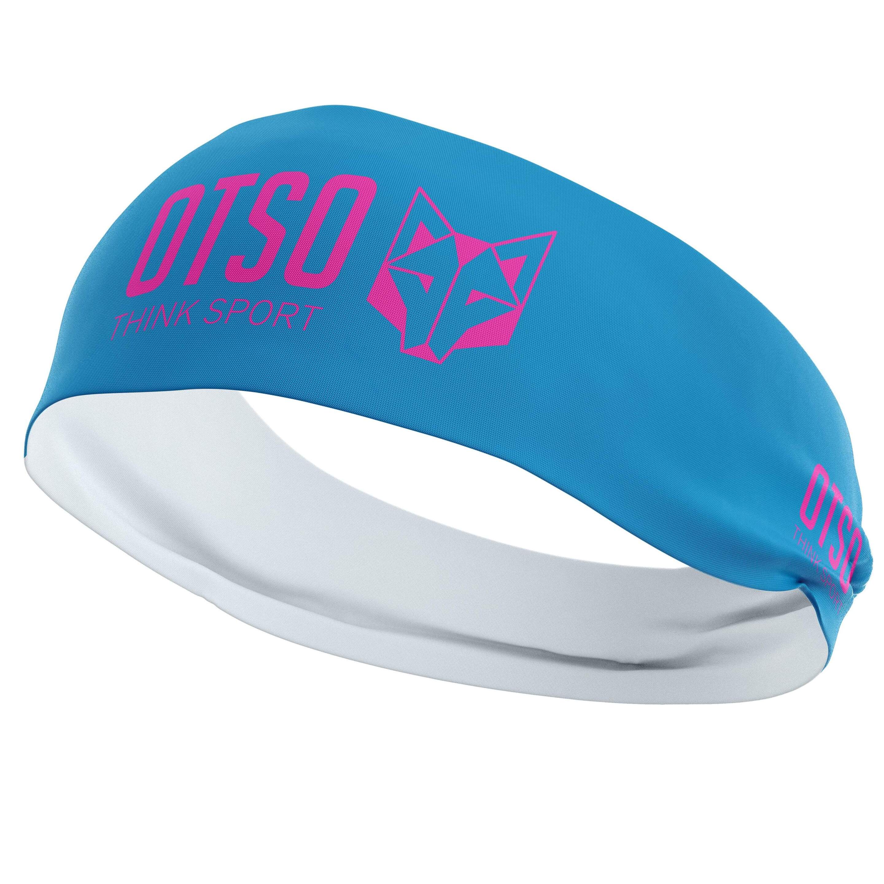 Cinta Cabeza Otso Sport Light Blue / Fluo Pink 12 Cm - azul  MKP