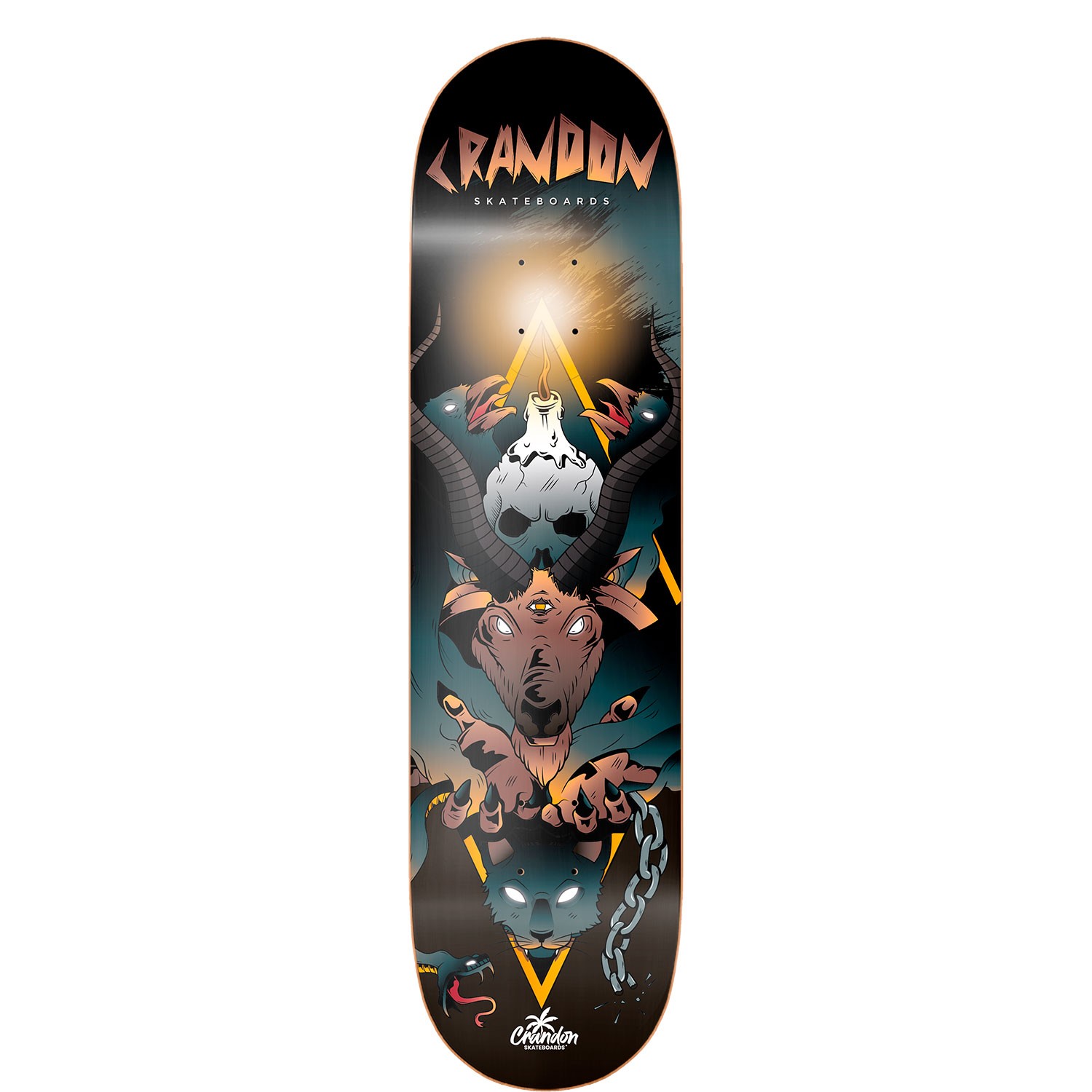 Skateboard Deck Unisex Crandon By Bestial Wolf - negro-gris - 