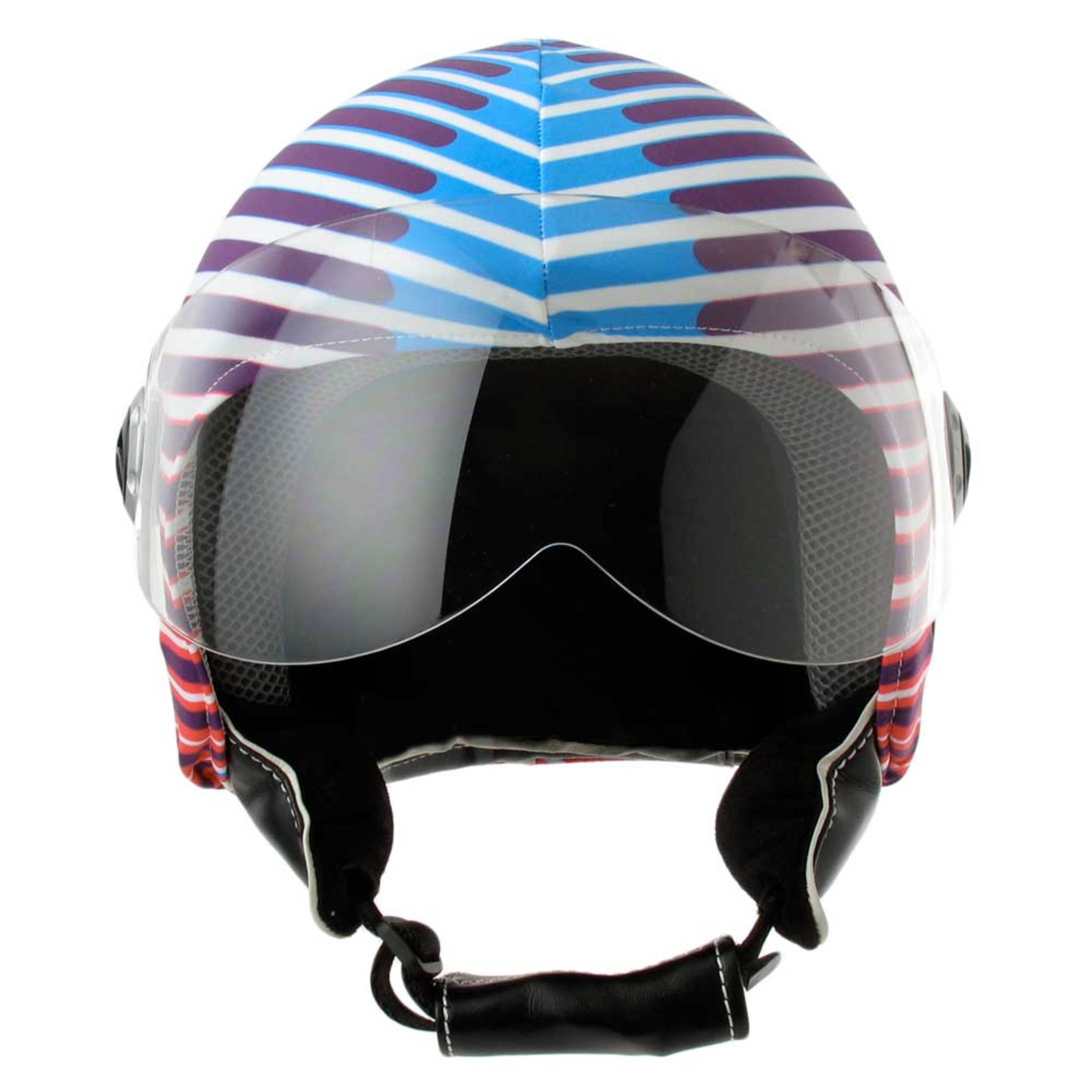 Funda Casco Jet Moto Flashy - Morado - Helmet Dress  MKP