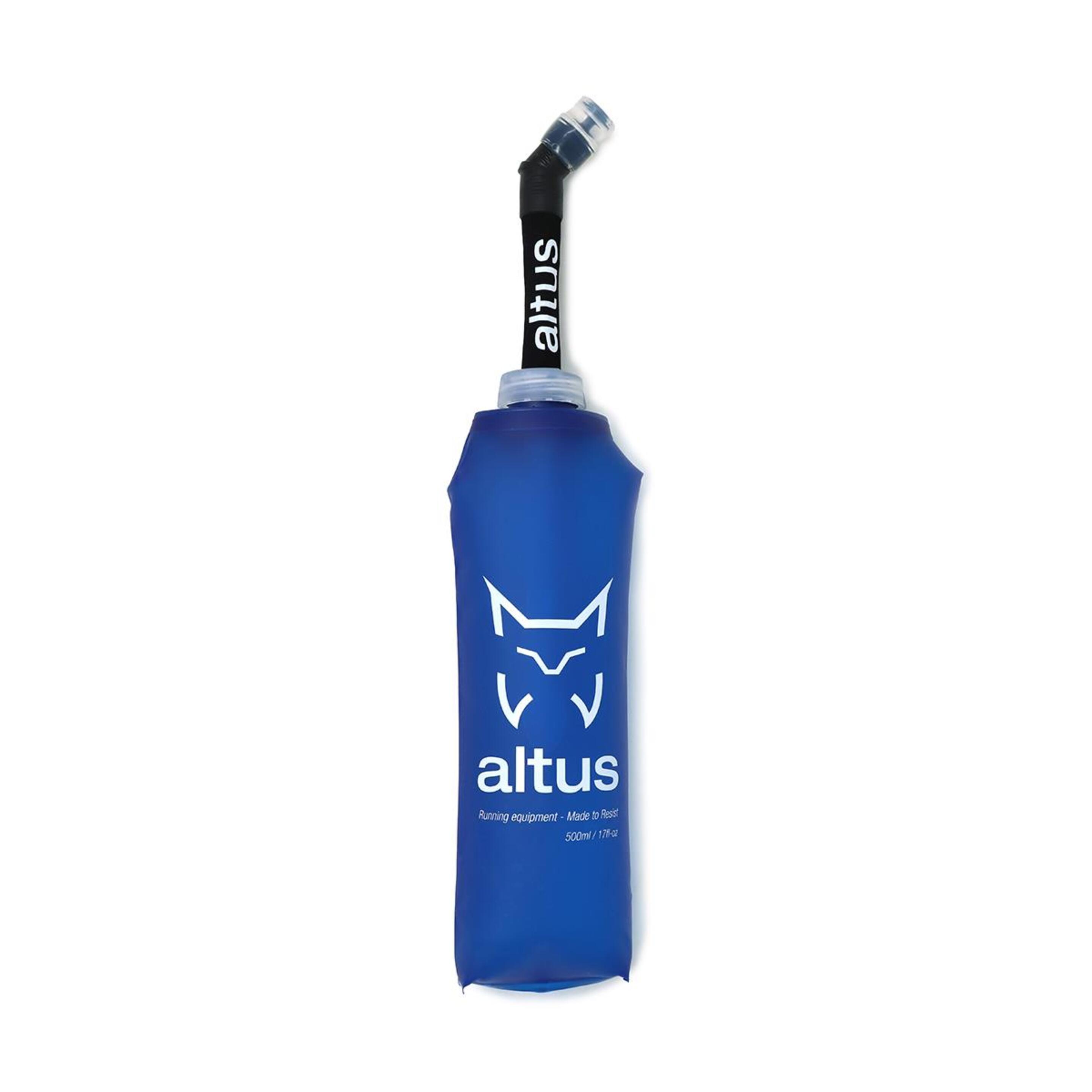 Botella Flexible Altus 500ml Con Paja - azul - 