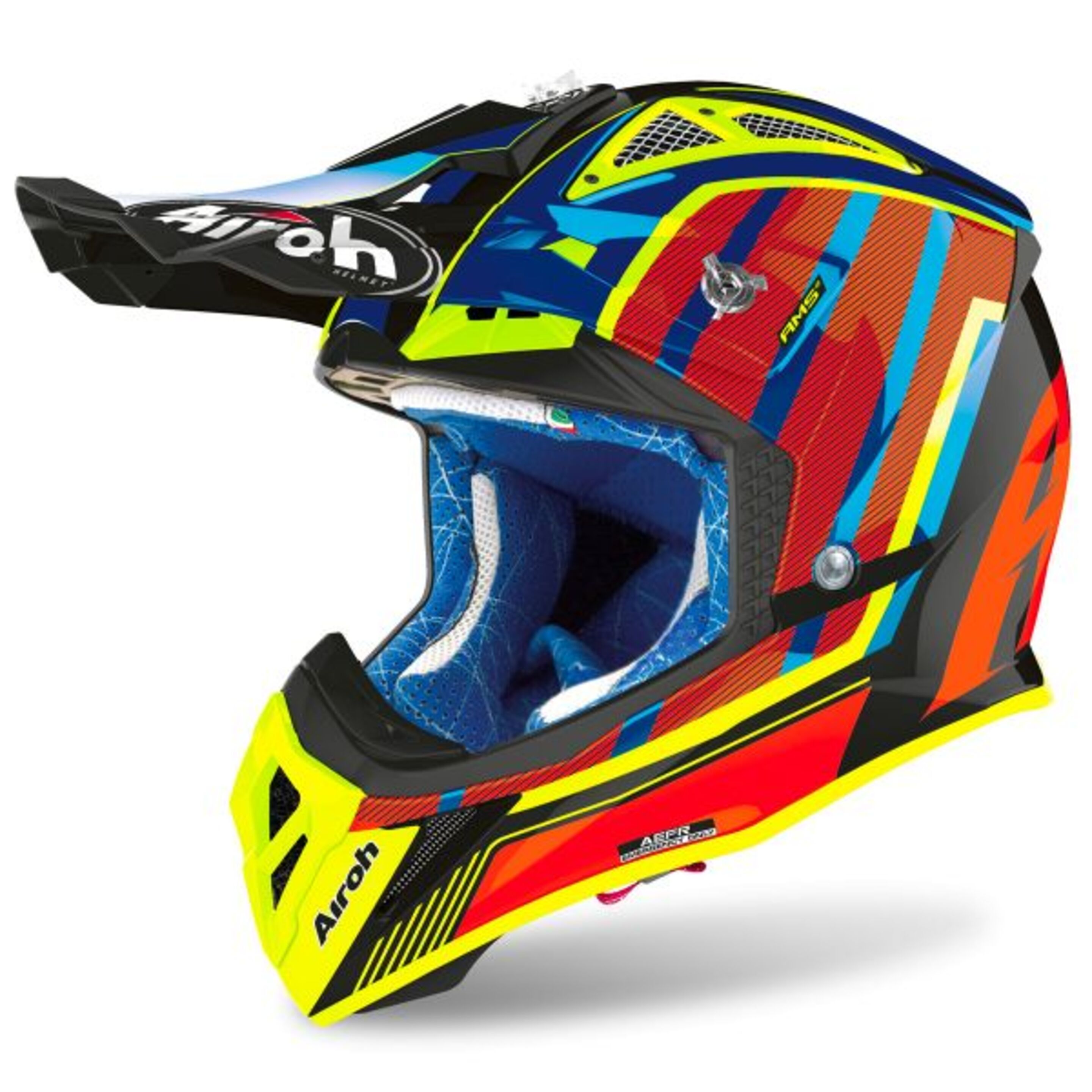 Casco Airoh Aviator 2.3 Glow  De Motocross Orange Talla/l