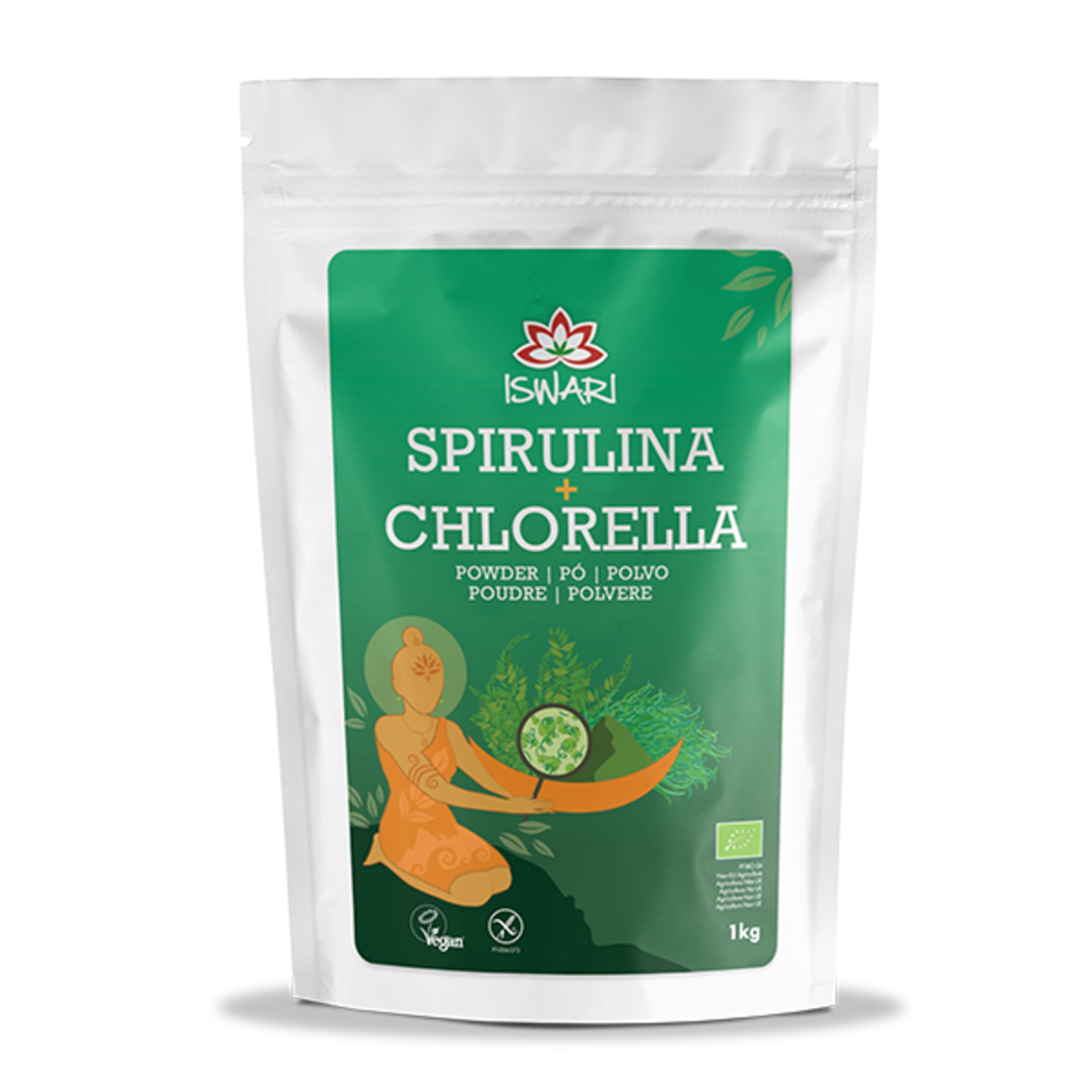 Spirulina + Chlorella En Polvo Bio