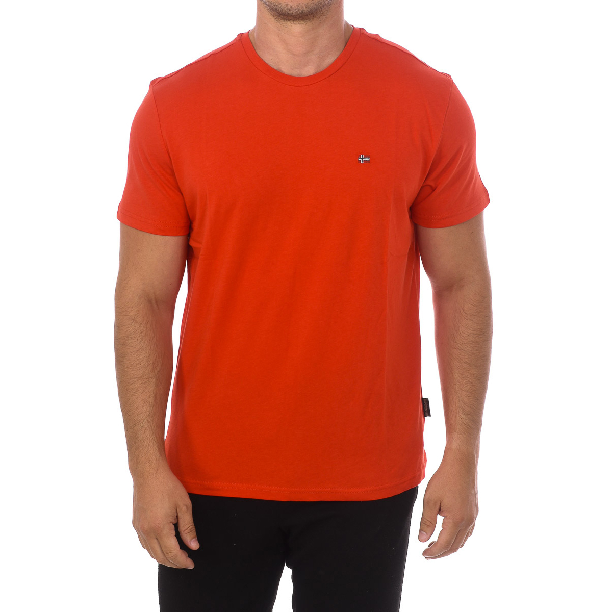 Camiseta Manga Corta Y Cuello Redondo Np0a4frp Hombre Np0a4frp - rojo - 