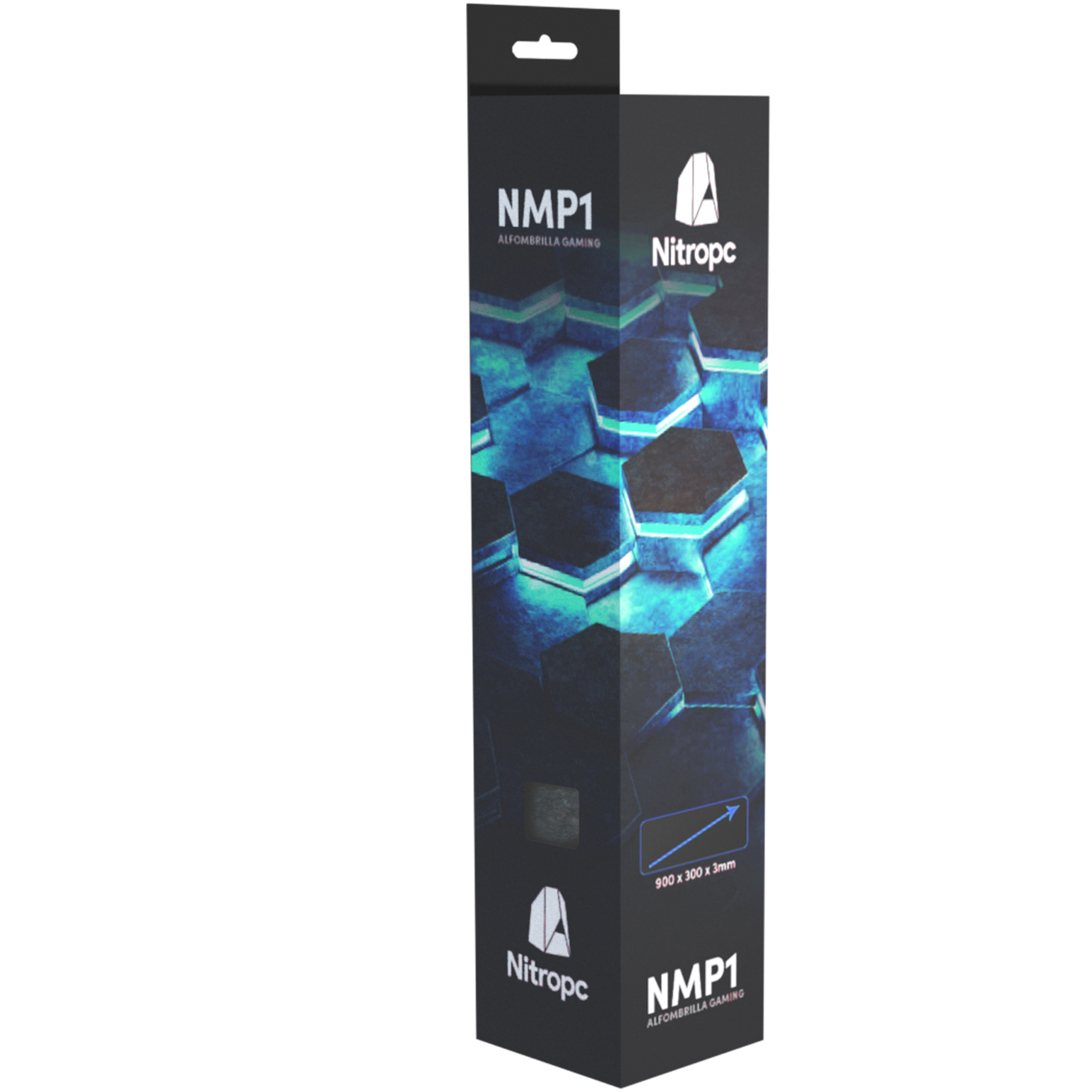 Alfombrilla Gaming  Nitropc Nmp1 Para Teclado Y Ratón Con Base Antideslizante - Multicolor  MKP