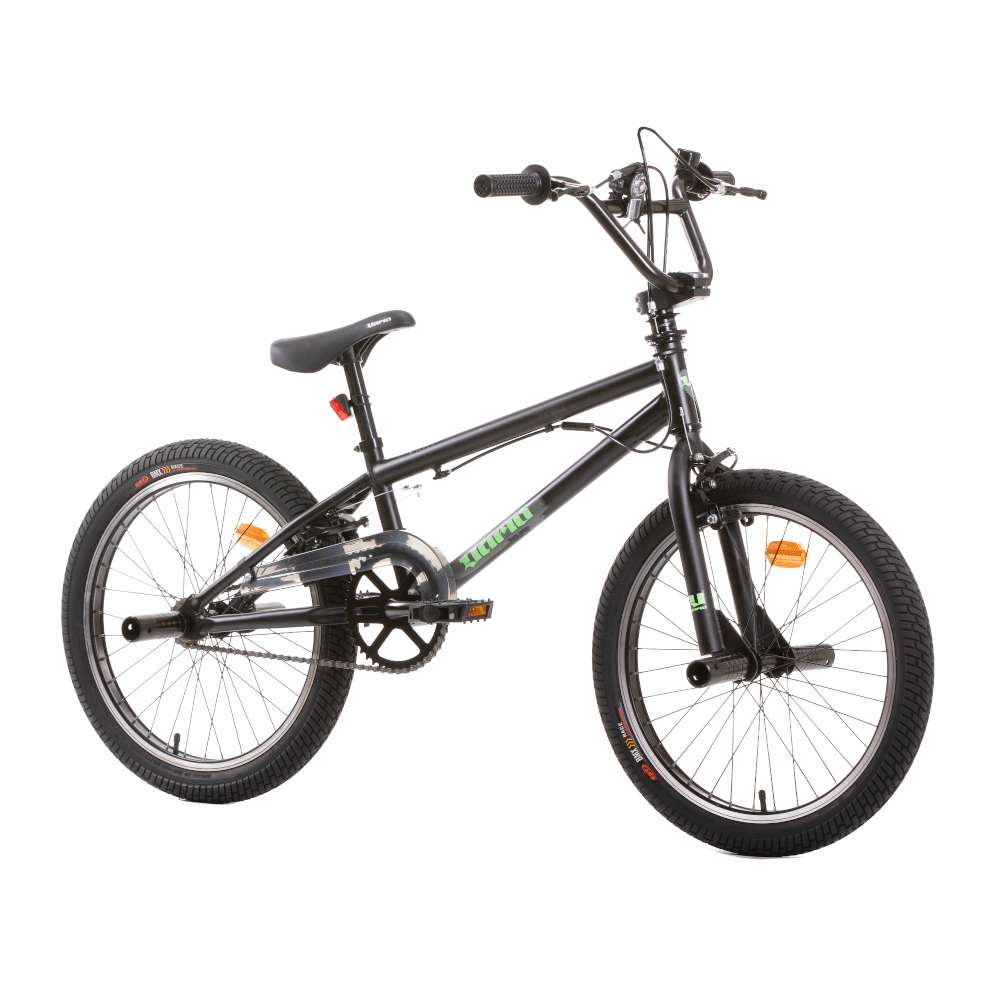 Bicicleta Freestyle Bmx Preta Com Head-set Rotor 11 Kg 20” Polegadas