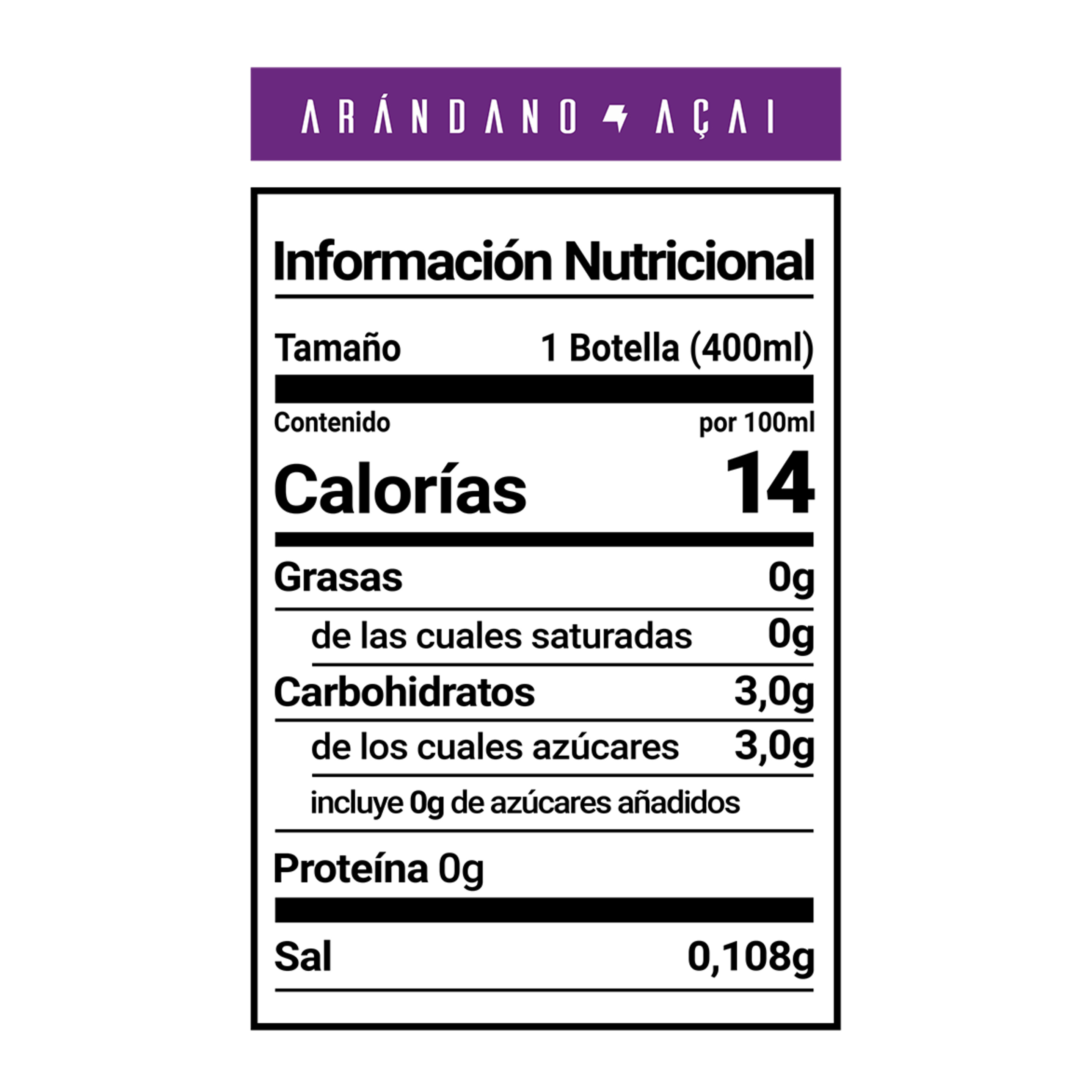 Raw Pack De Arándanos Açai