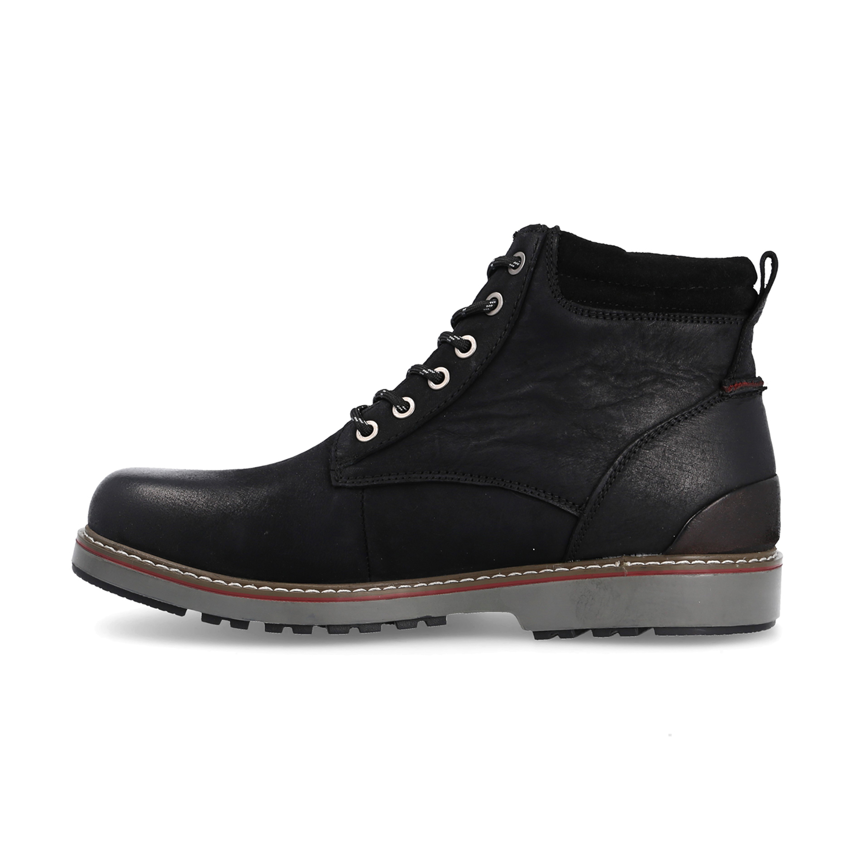 Bota De Piel Paredes, Modelo Mc Fly, Color Negro, Resistente