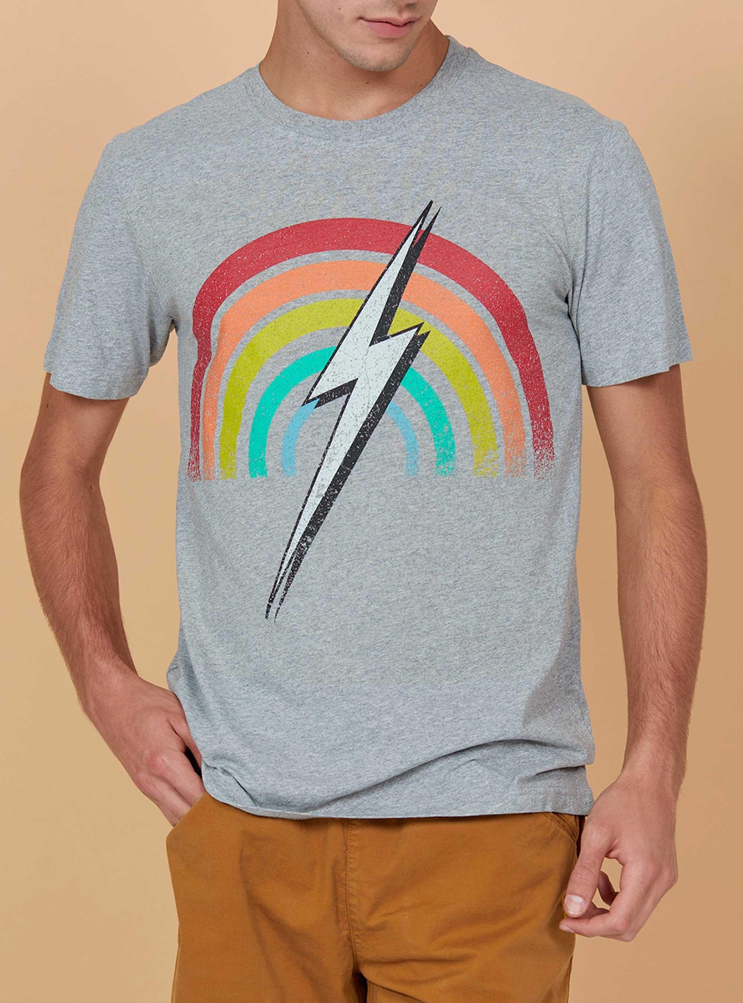 Camiseta De Manga Corta Lightning Bolt Rainbow Ss Eco Tee