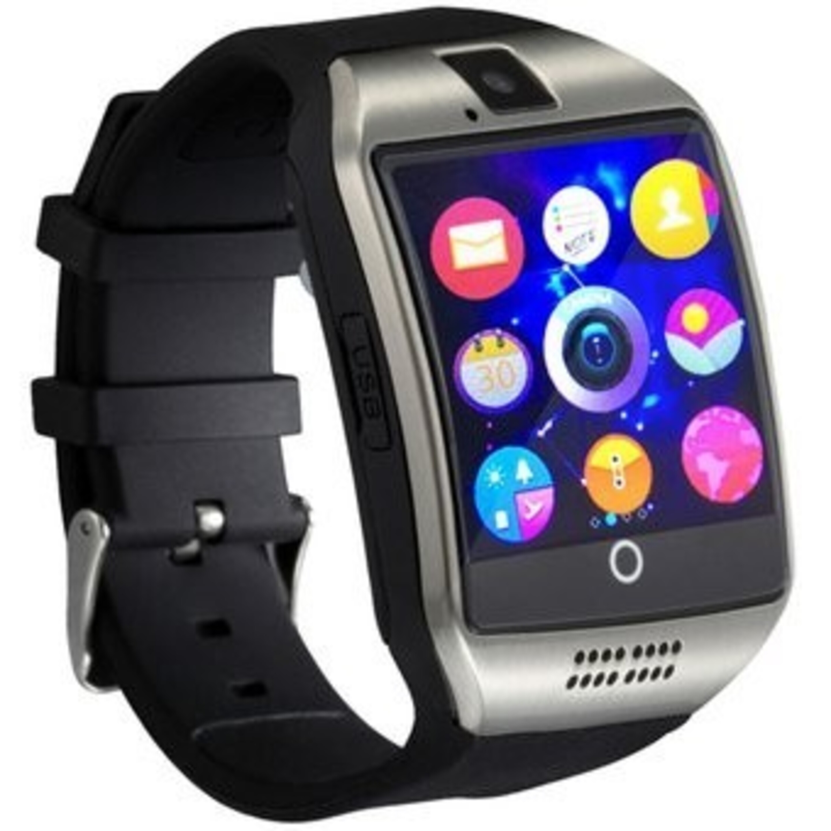 Lks Smartwatch Dz09 Multi-función Bluetooth, Cámara Frontal,slot Tarjeta Sim Y Microsd Dark Gray