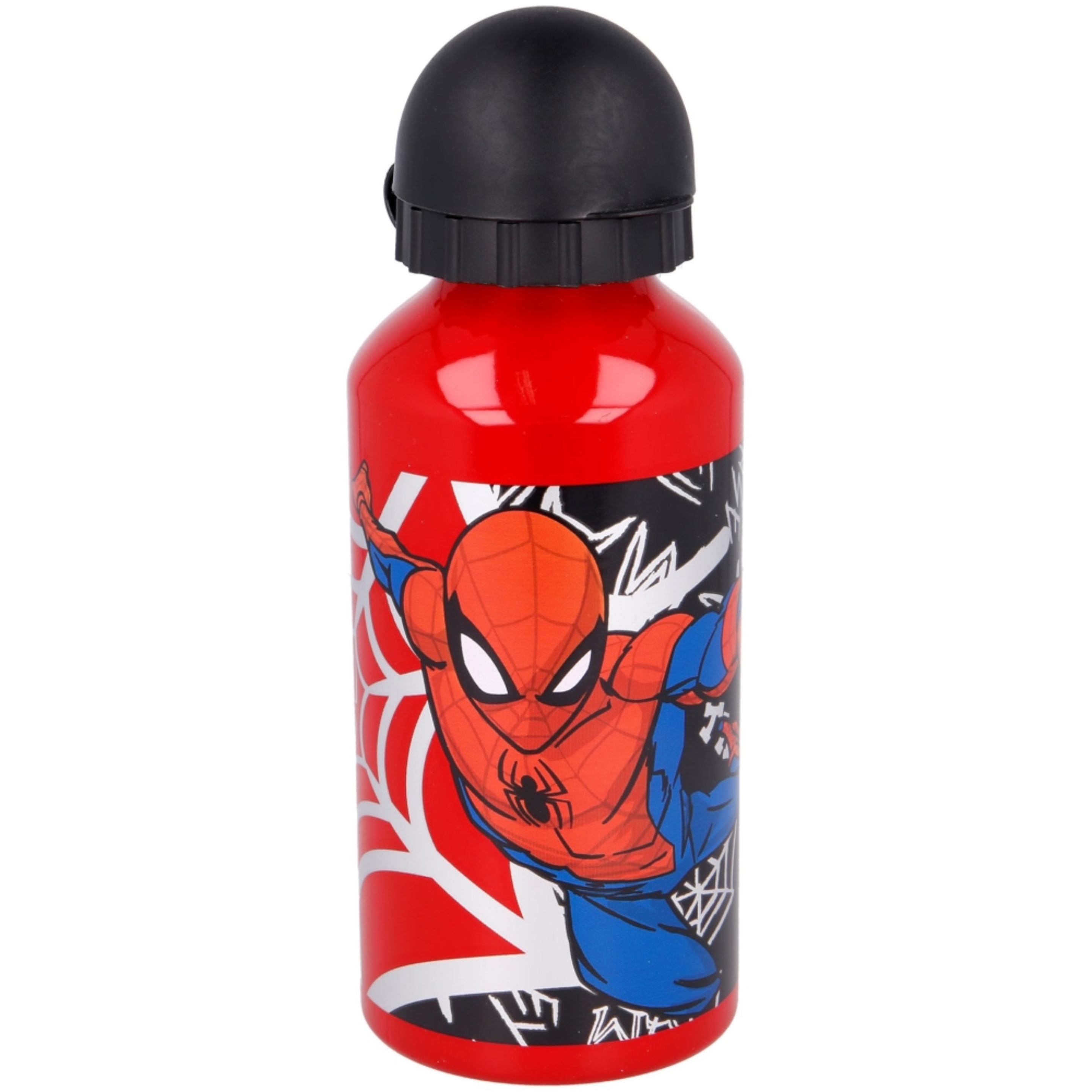 Botella Aluminio Spiderman 400 Ml - Rojo  MKP