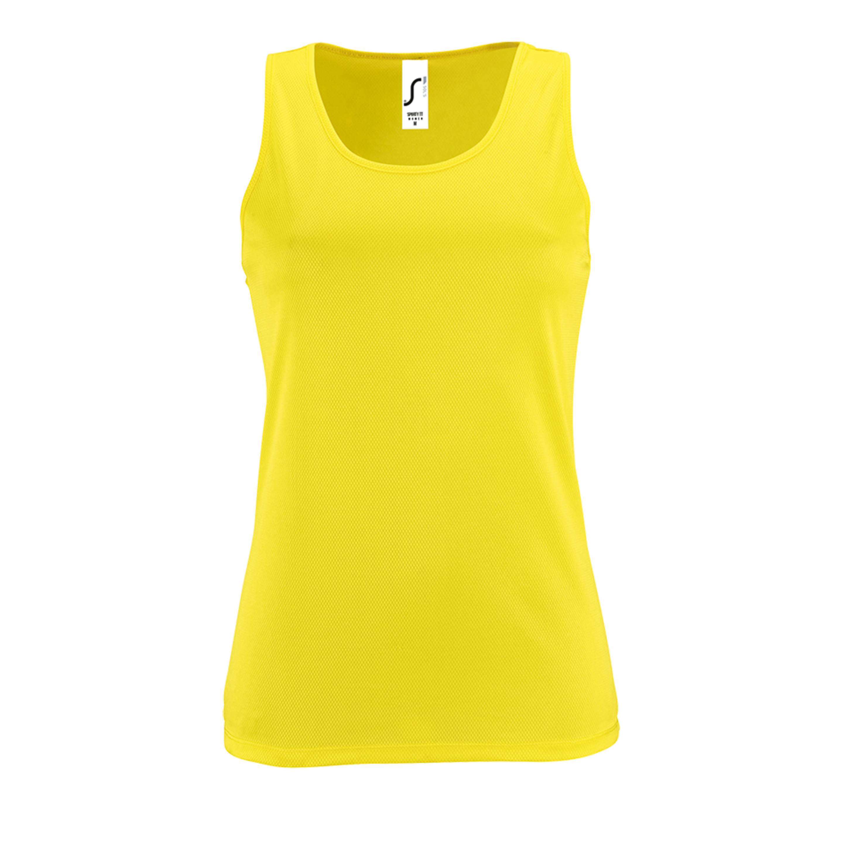 Camiseta Feminina Sporty Women Raglan Sleeve - amarillo-fluor - 