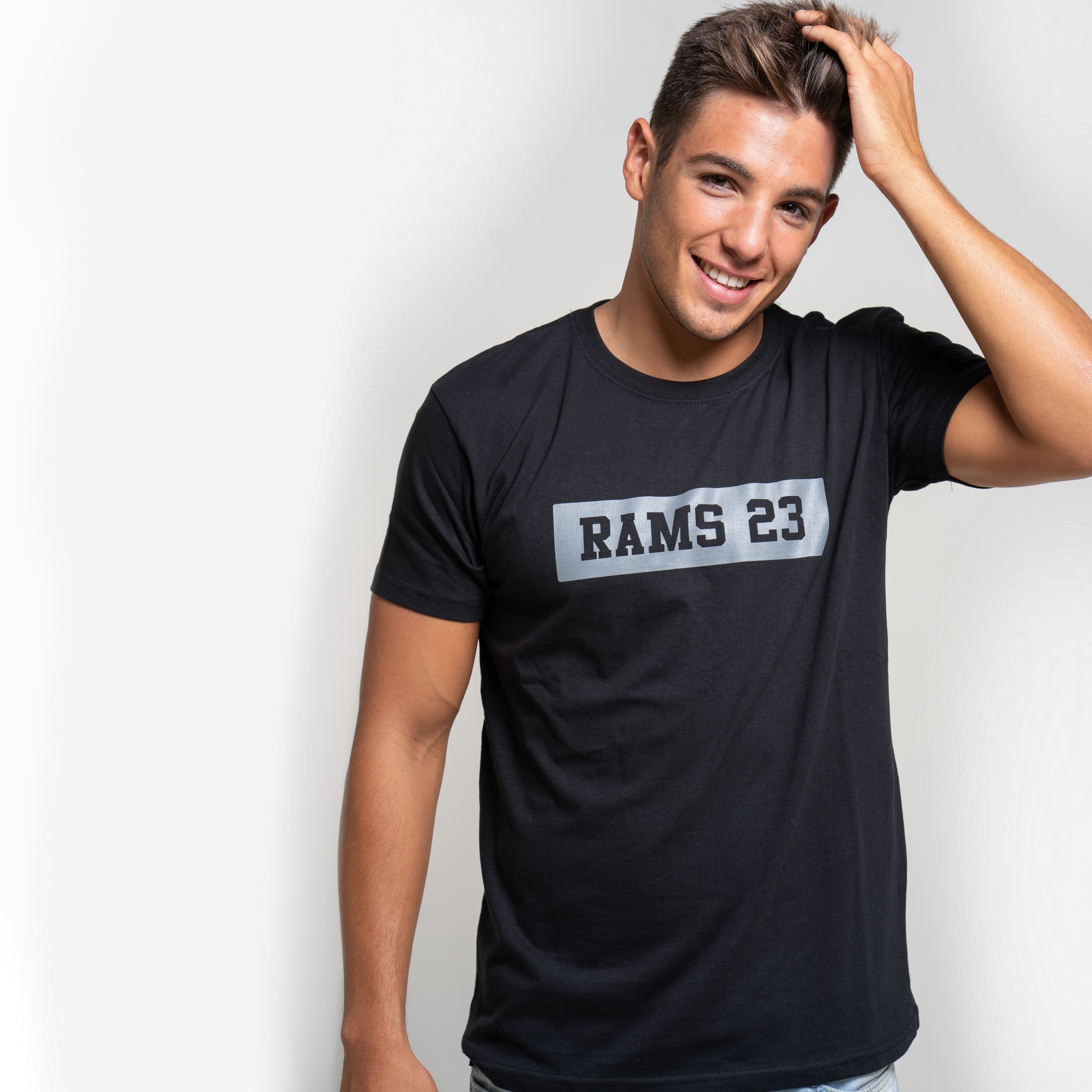 Camiseta Estampado Rectangular Rams 23