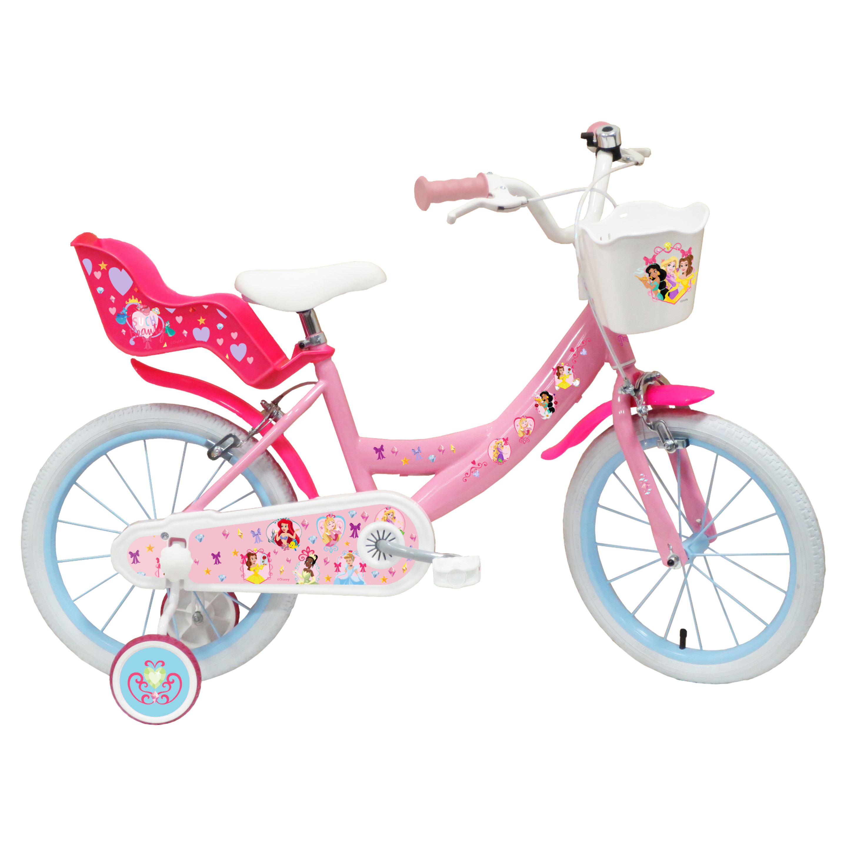 Bicicleta Niña 16 Pulgadas Disney Princess 5-7 Años - rosa - 