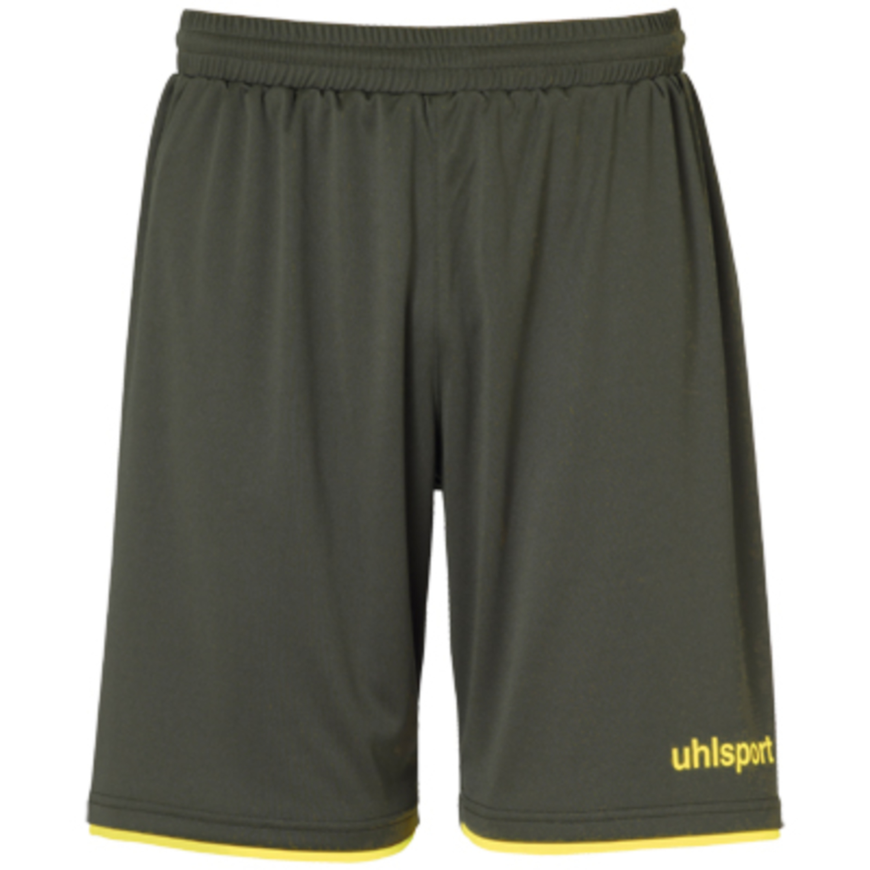 Club Shorts Dark Olive/amarillo Fluor Uhlsport - verde-oscuro - 