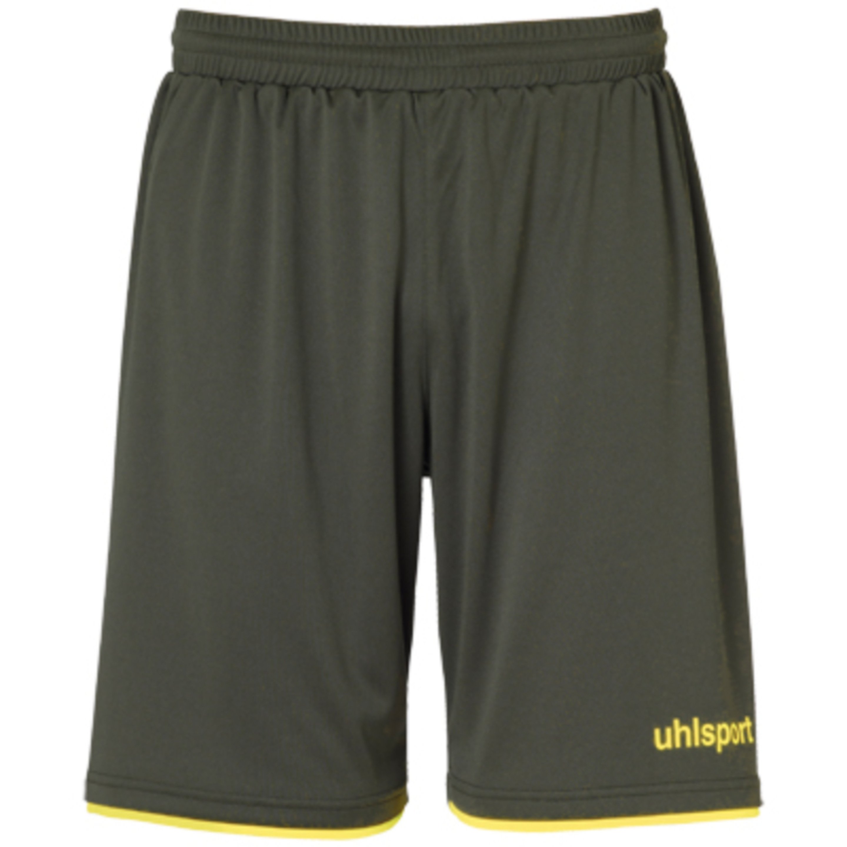 Club Shorts Dark Olive/amarillo Fluor Uhlsport