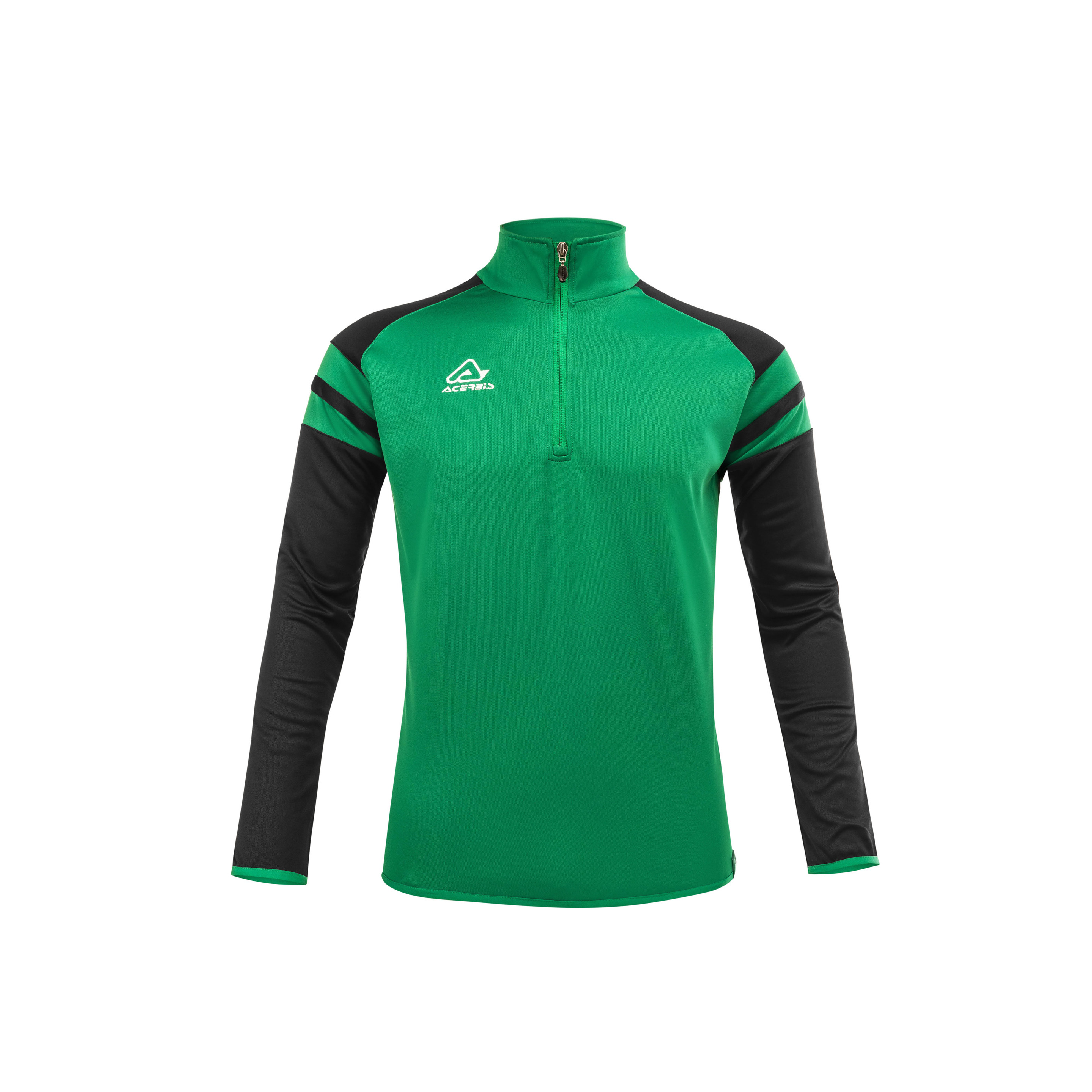 Sweatshirt Acerbis 1/2_zip Kemari - Verde/Preto | Sport Zone MKP