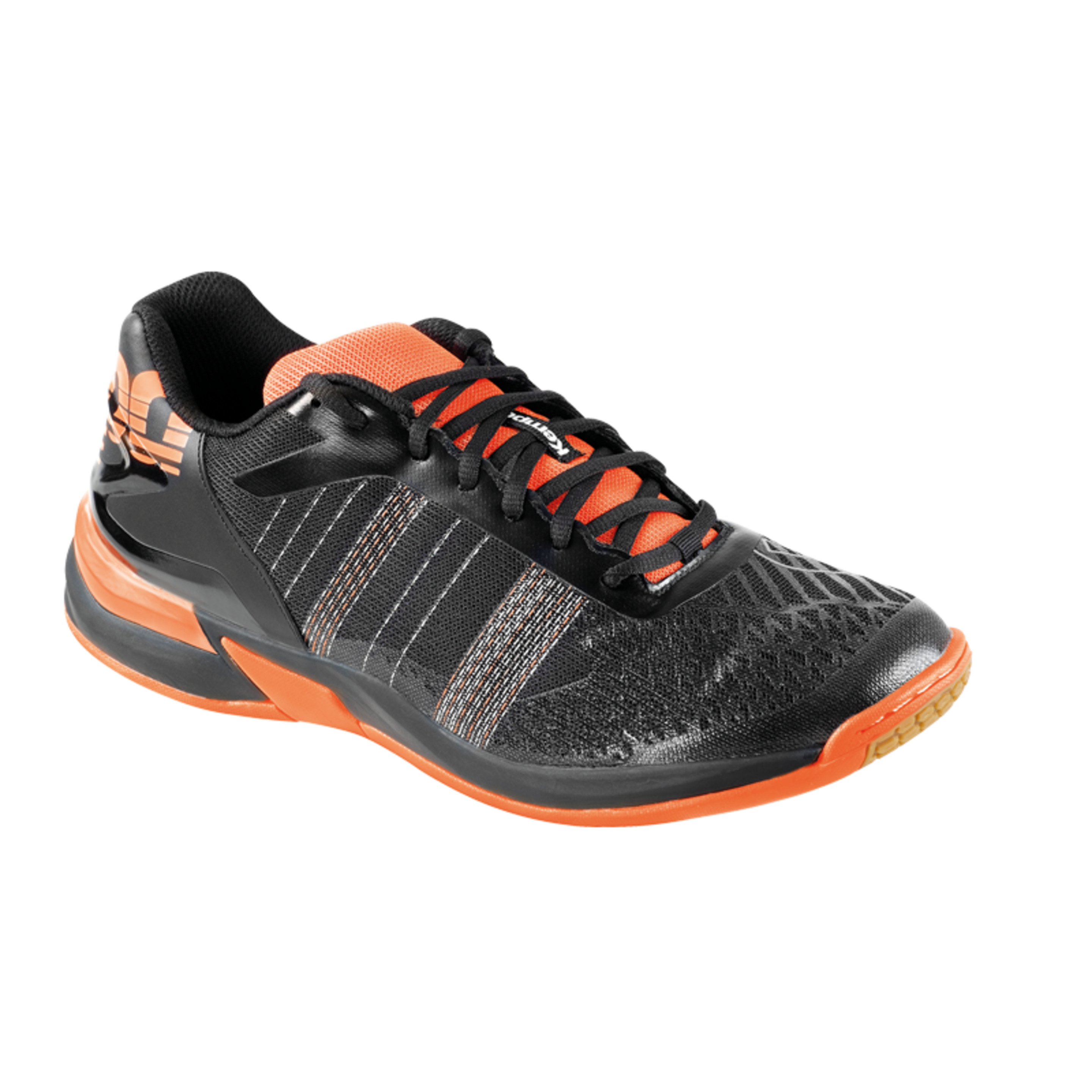 Zapatilla De Balonmano Attack Contender Negro/naranja Fluor Kempa